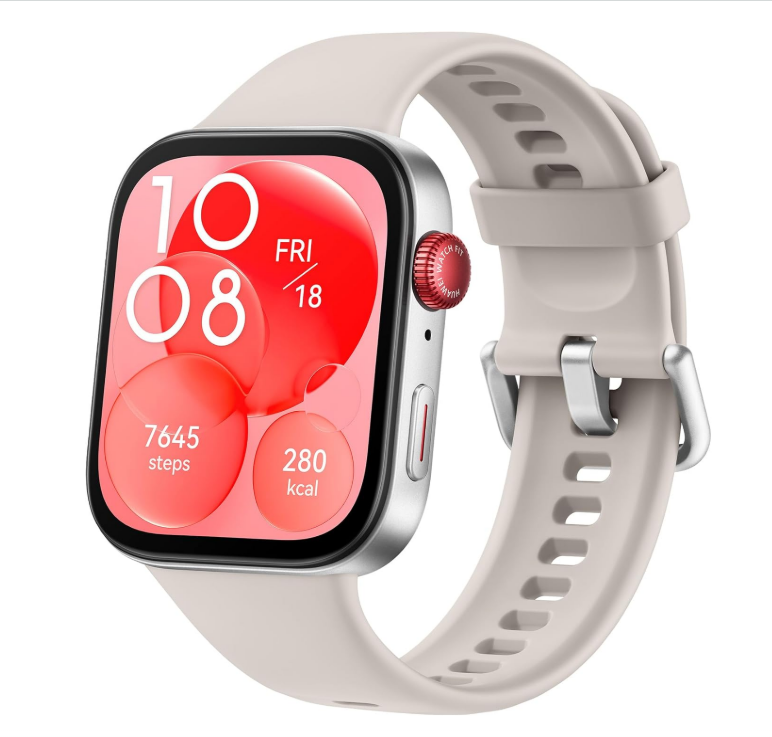 HUAWEI Watch FIT 3, Montre Connectée, Appels Bluetooth, Écran AMOLED 1,82", GPS, Gestion Polyvalente de la Forme Physique, Gestion complète de la santé, Jusqu'à 10 Jours d'utilisation maximale, Rose