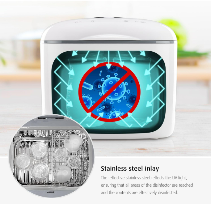 Appareil de désinfection à UV-C avec fonction de séchage