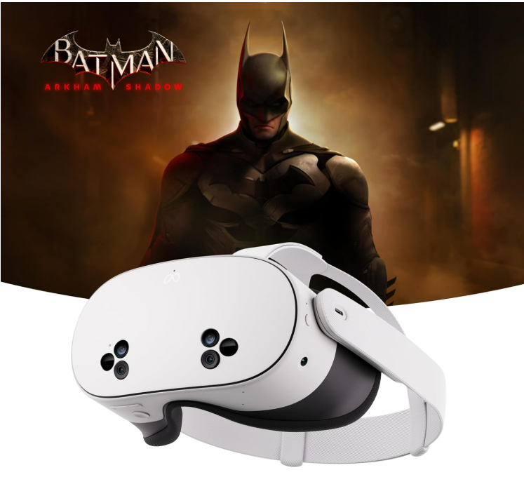 Meta Quest 3S 128 Go- 256Go – Batman: Arkham Shadow et Un essai de 3 Mois de Meta Quest+ Inclus – Casque Tout-en-Un et 2 Manettes Touch Plus