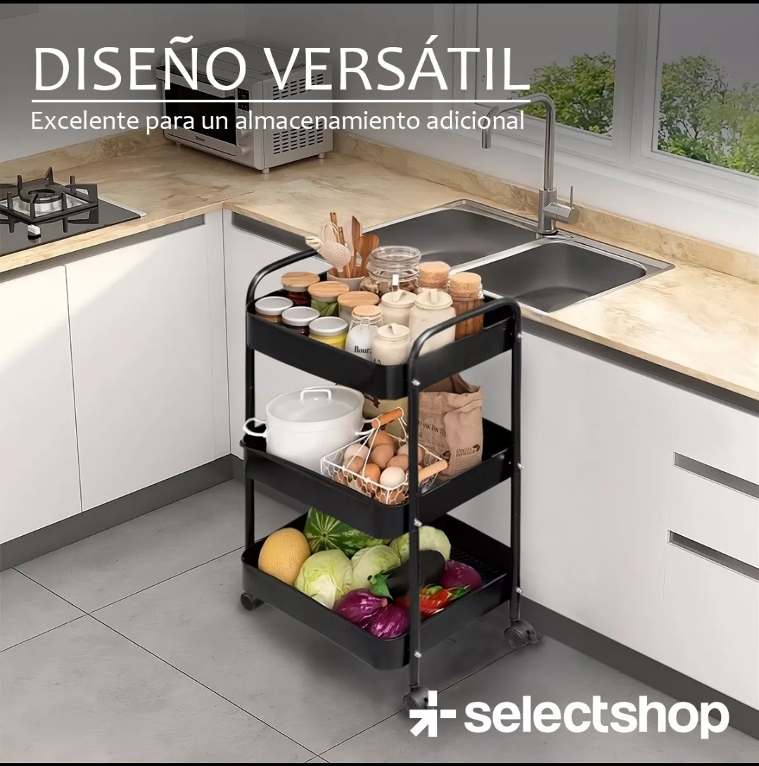 Carrito Organizador Transportador Metalico