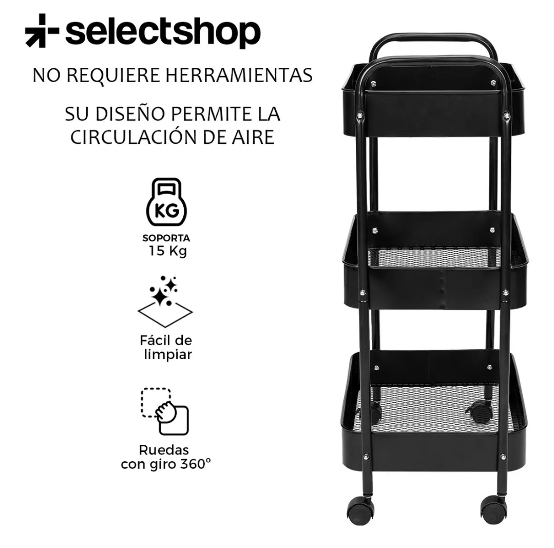 Carrito Organizador Transportador Metalico