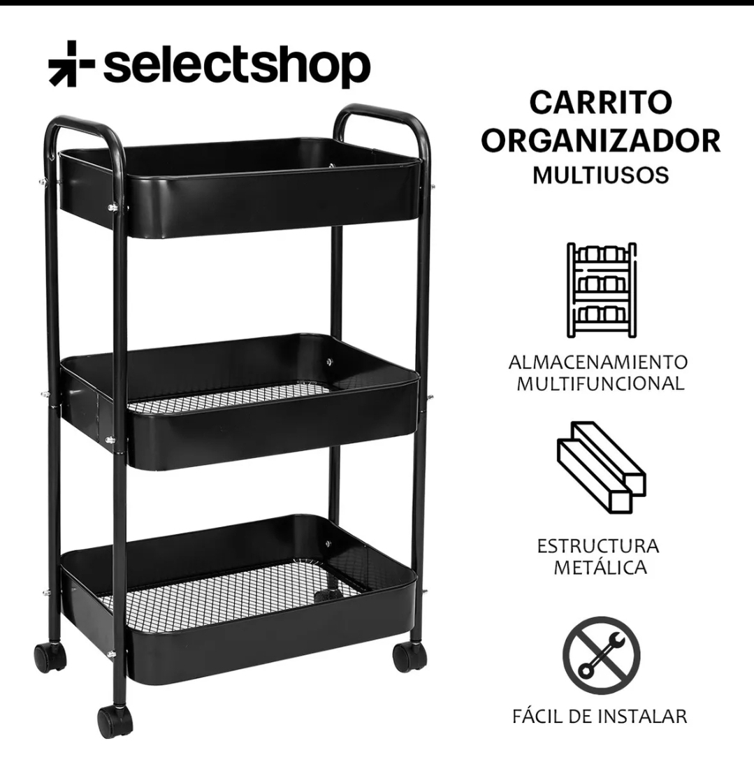 Carrito Organizador Transportador Metalico