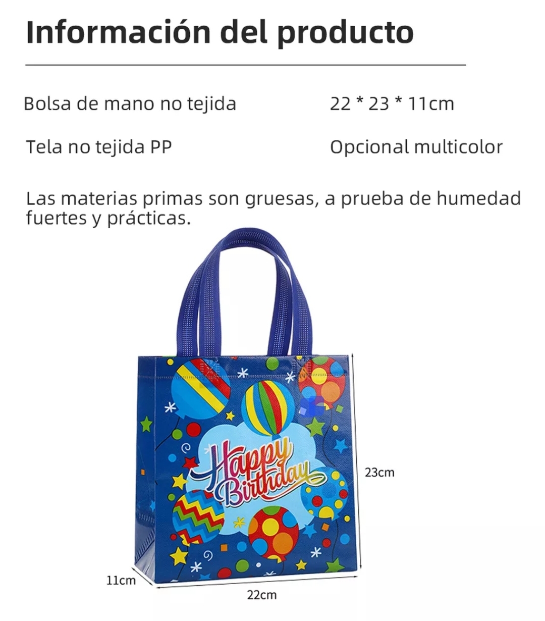 24 Bolsas para Bolos de Cumpleaños