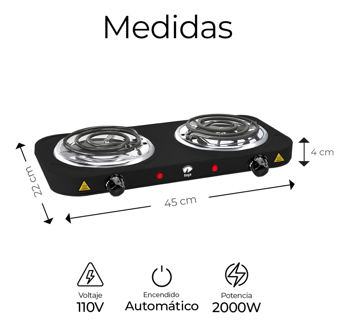 Parrilla electrica Negro 5 Niveles