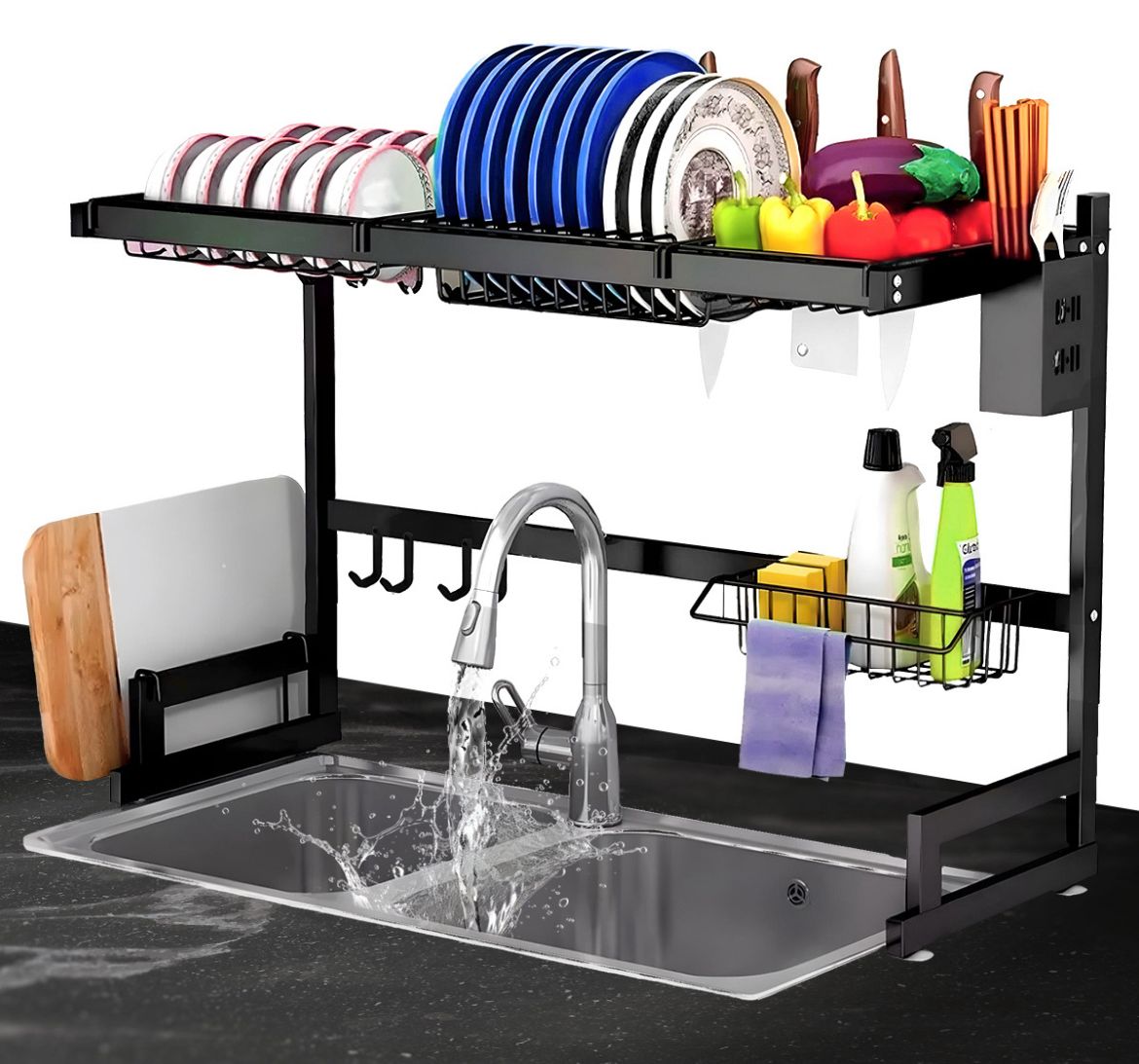 Escurridor Metalico doble Tarja