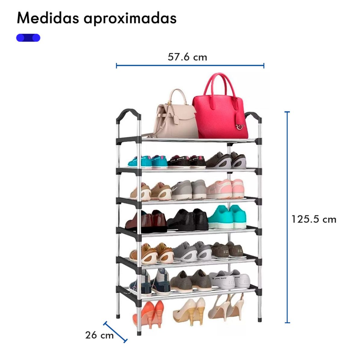 Zapatera Metalica 6 Niveles