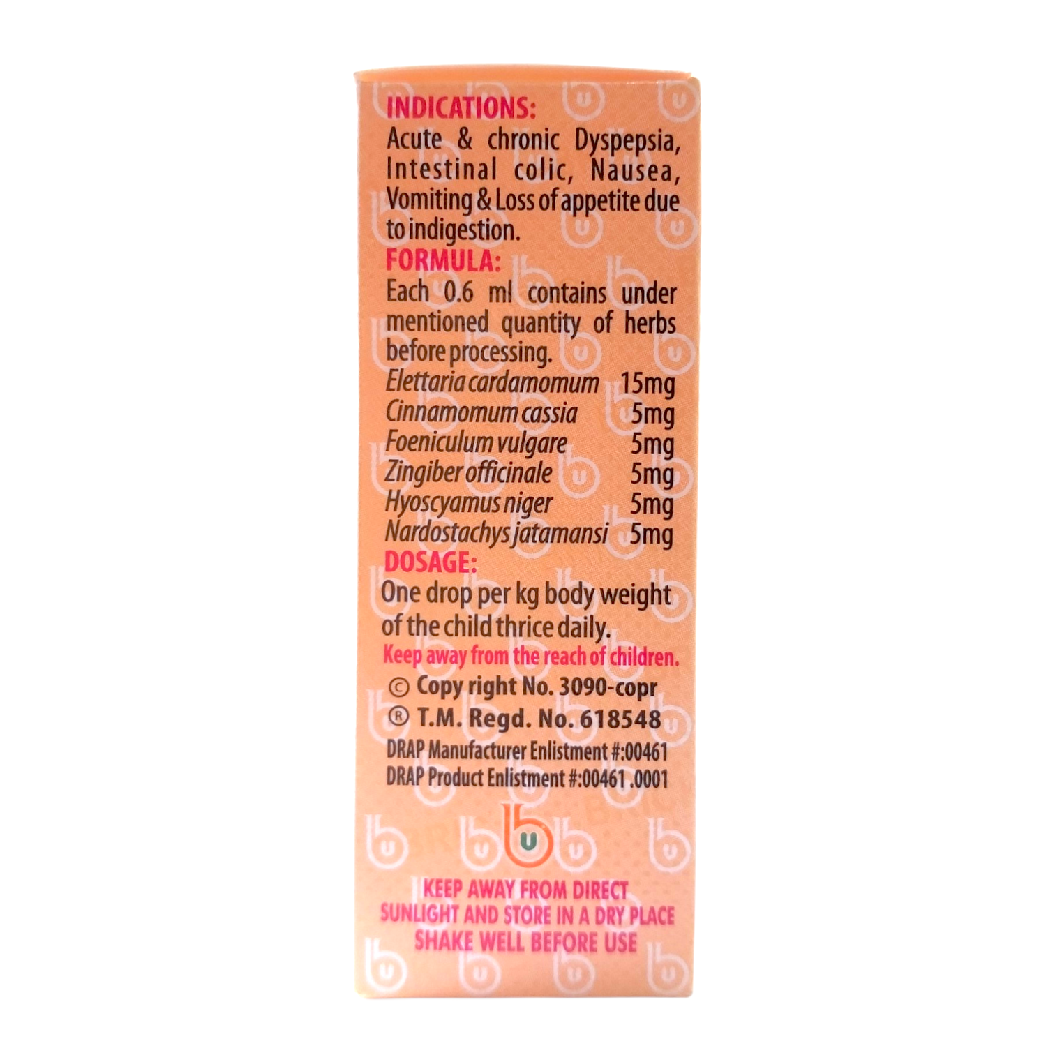 Colic Drops | kalak Drops | Brick Colic Drops 20ml