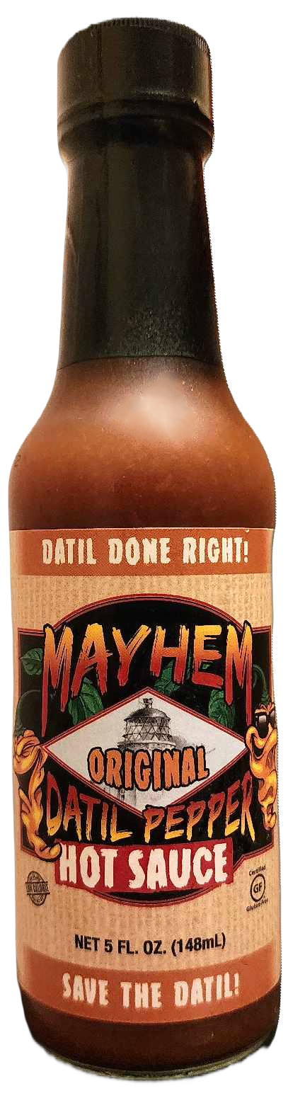 2 Pack Mayhem "Original" Datil Pepper Hot Sauce
