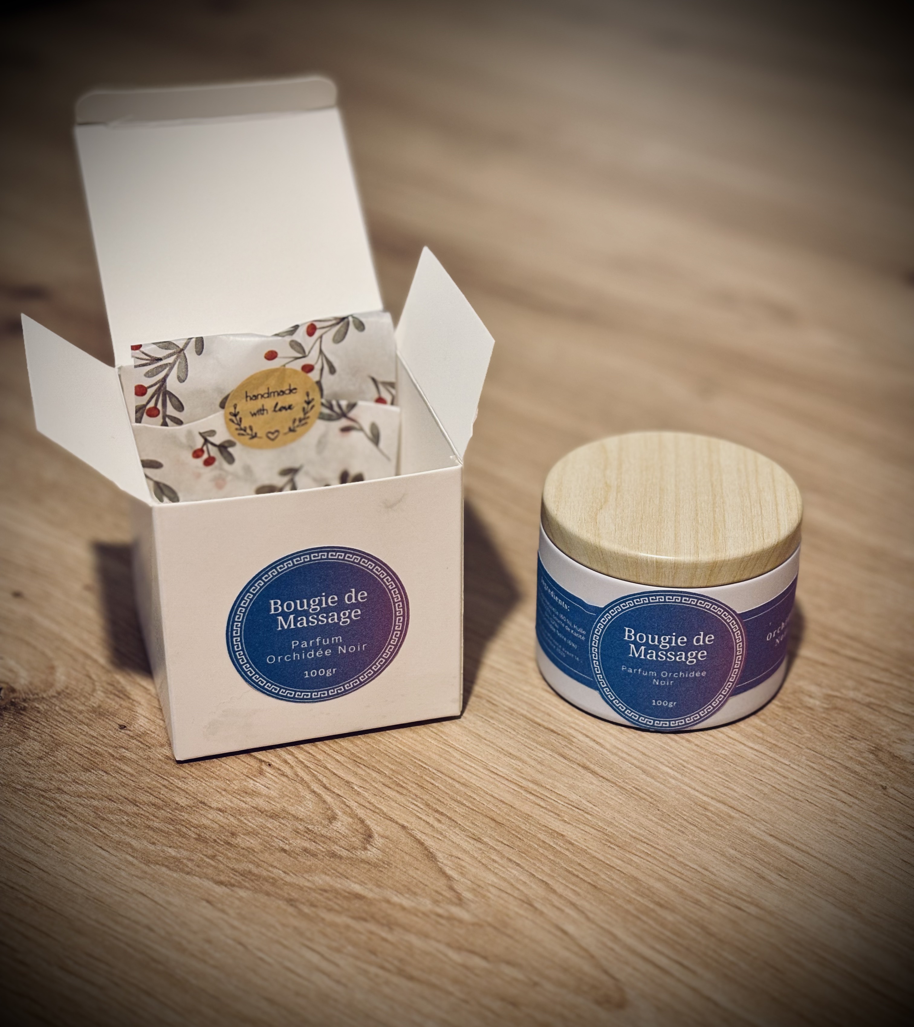 Bougie de massage - Parfum au choix