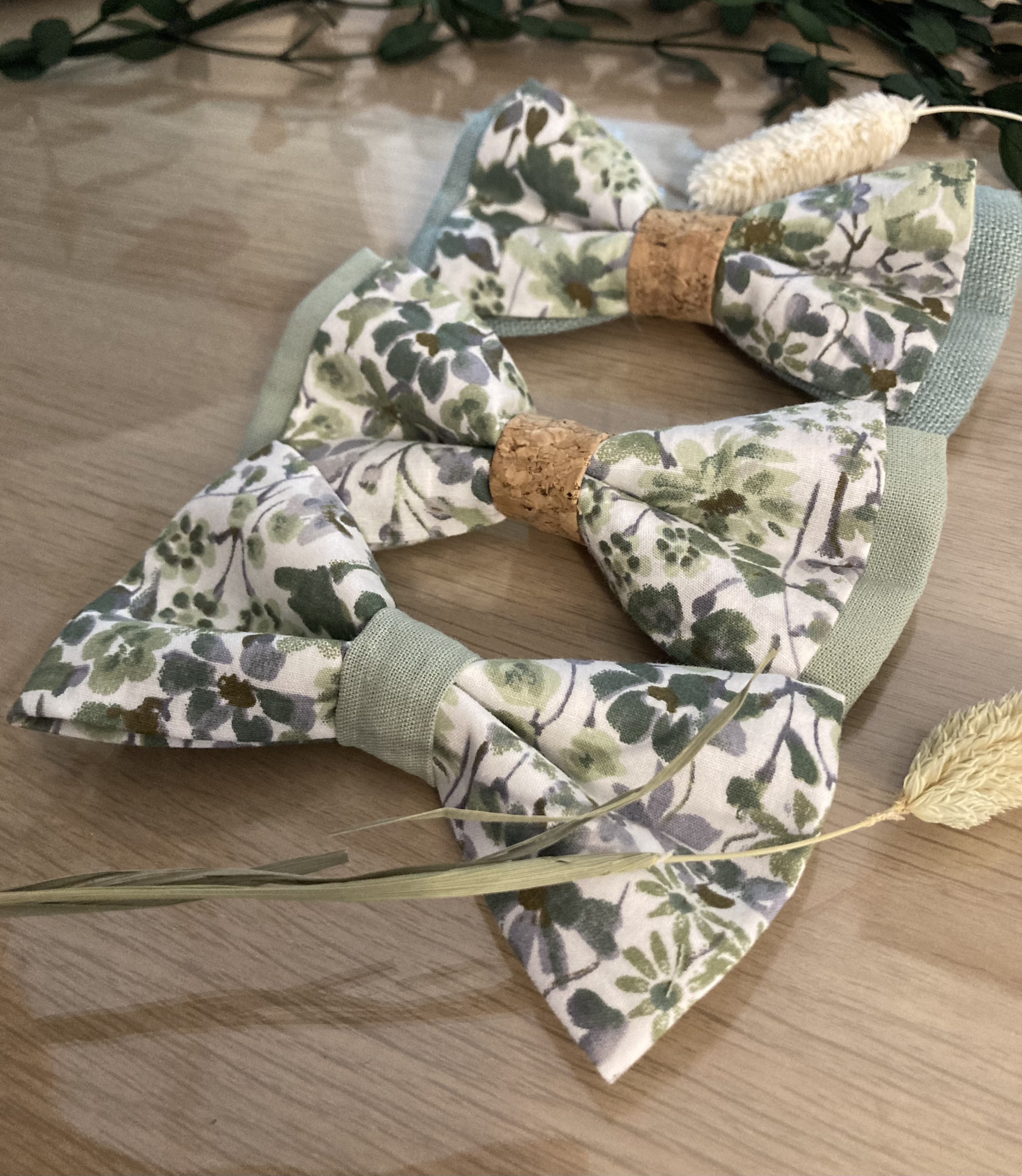 Noeud de Papillon champêtre Vert
