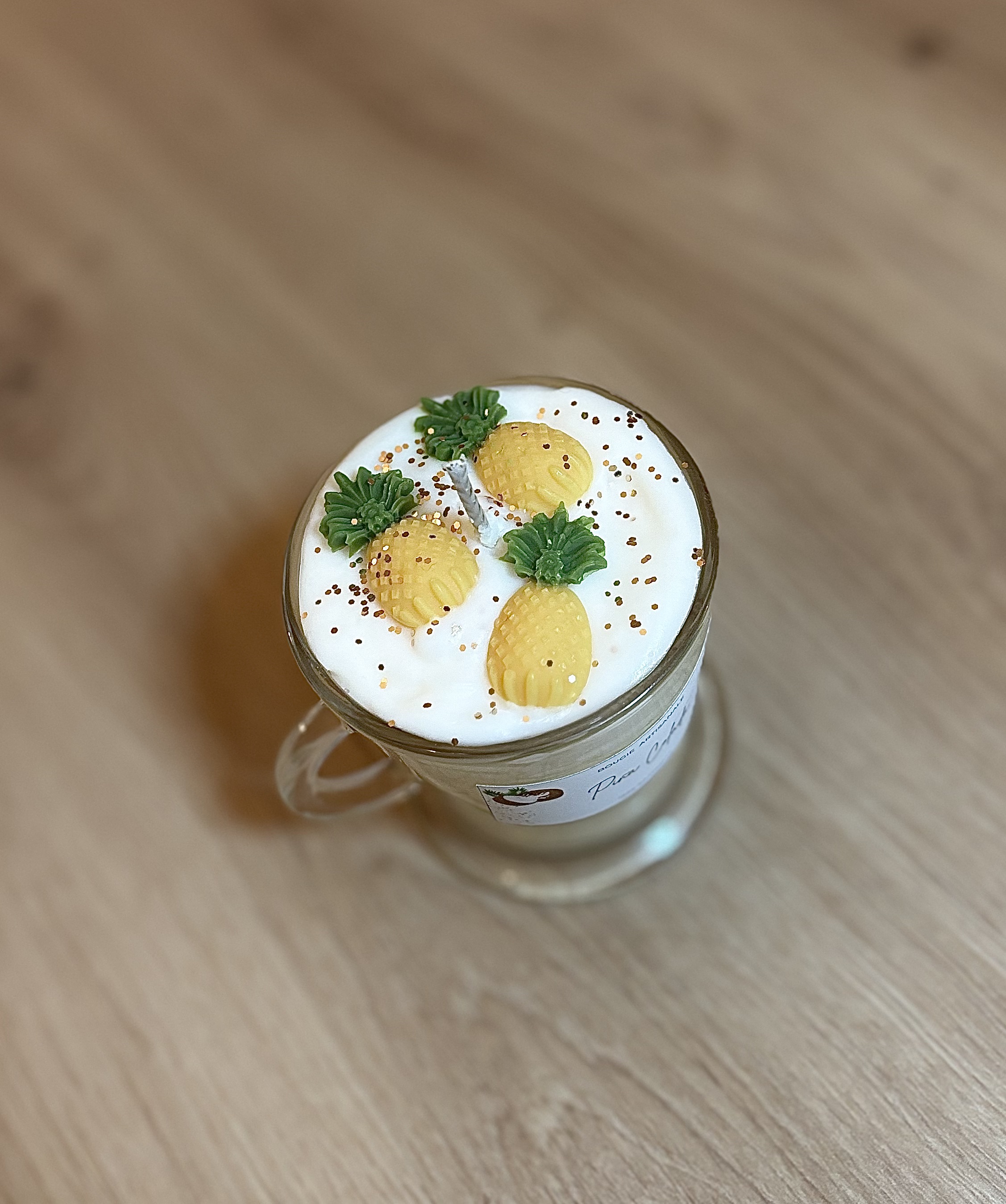 Bougie gourmande - Parfum Pina Colada