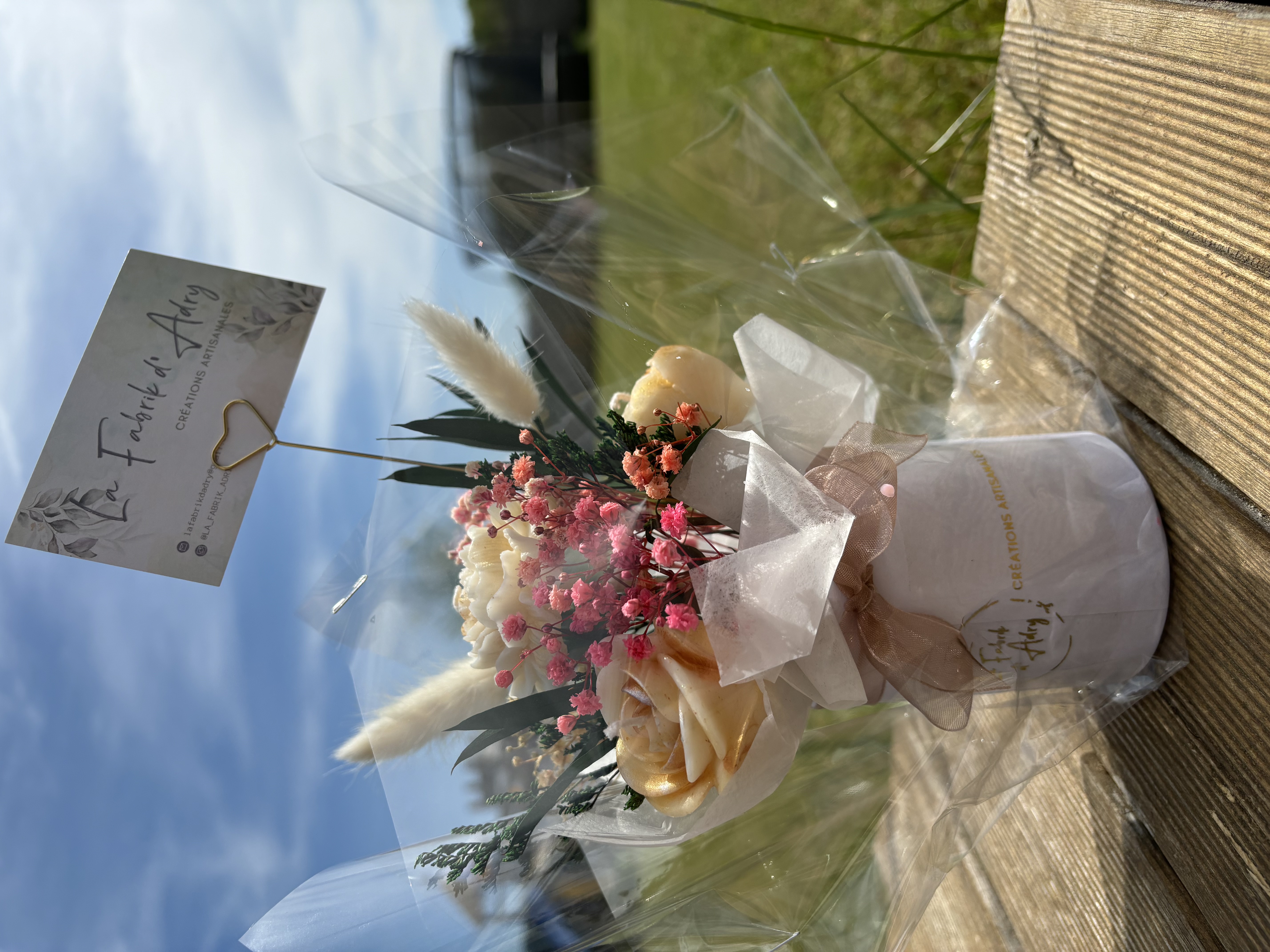 Bouquet de Bougies en pot - Petite Taille - A personnaliser