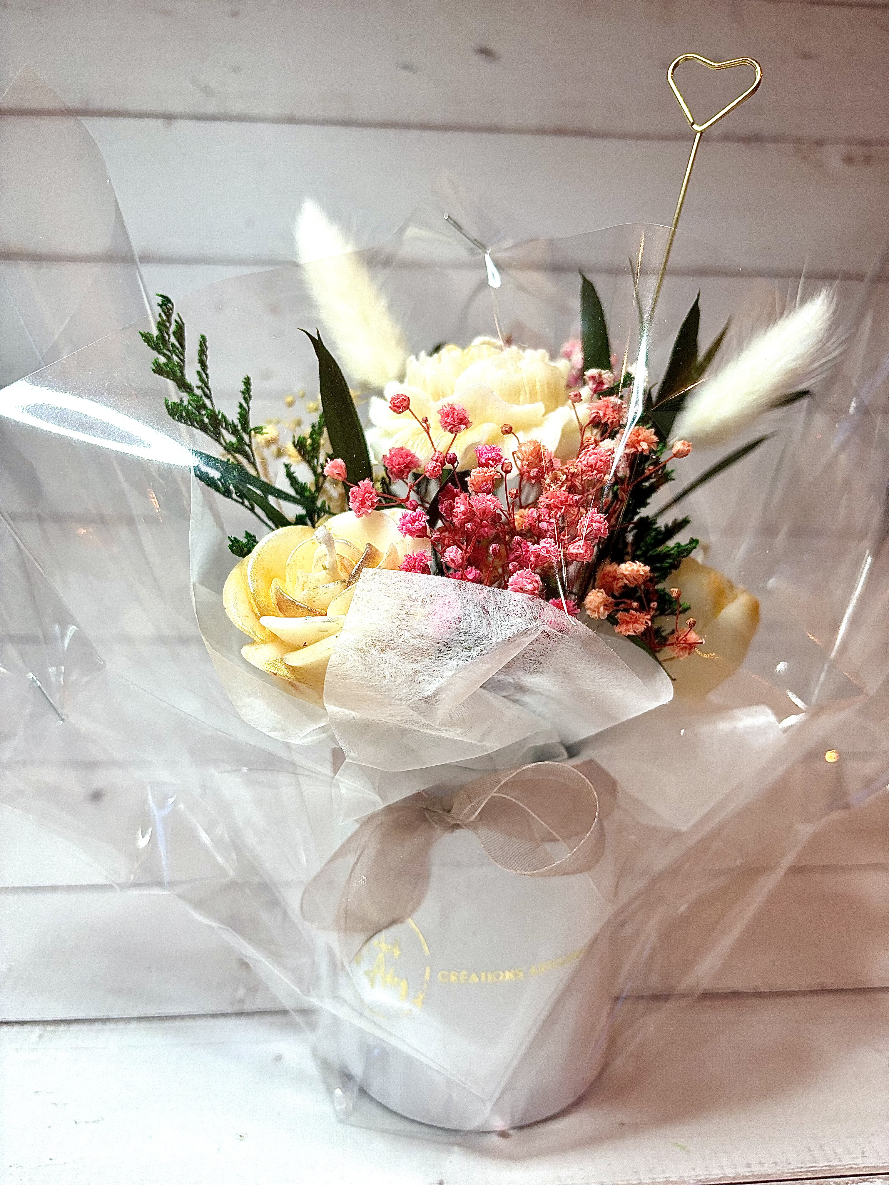 Bouquet de Bougies en pot - Petite Taille - A personnaliser