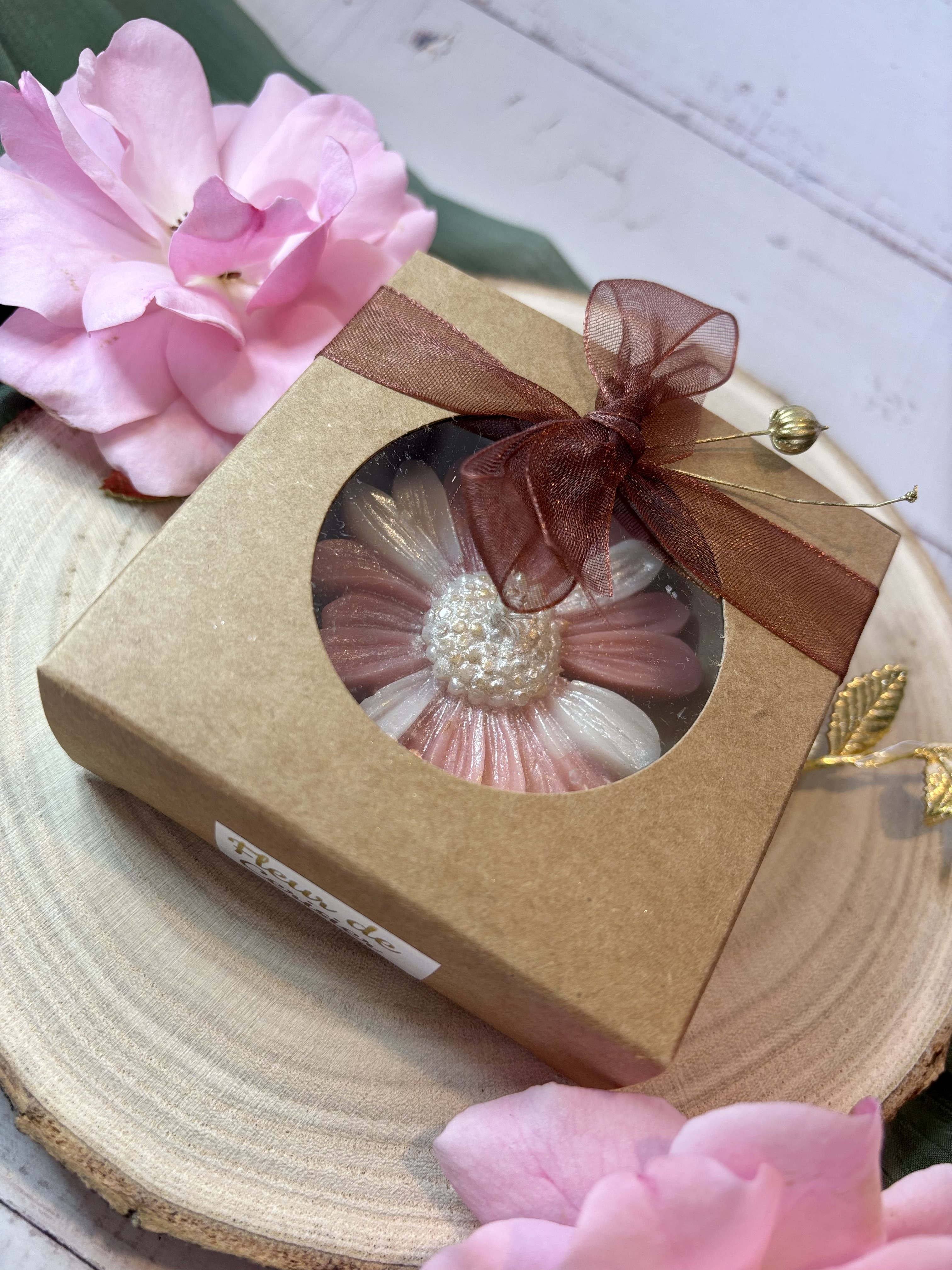 Coffret Bougie florale