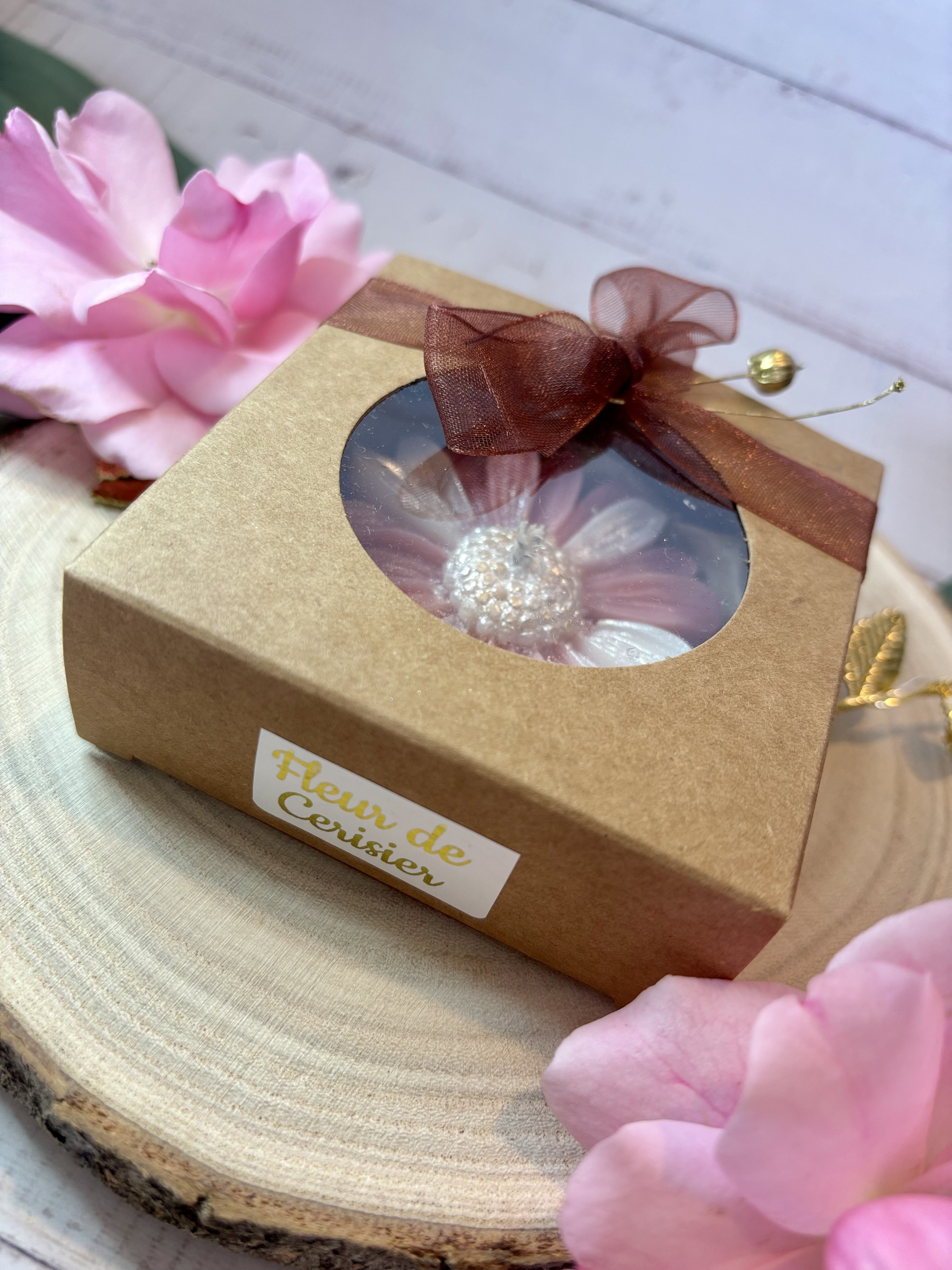 Coffret Bougie florale