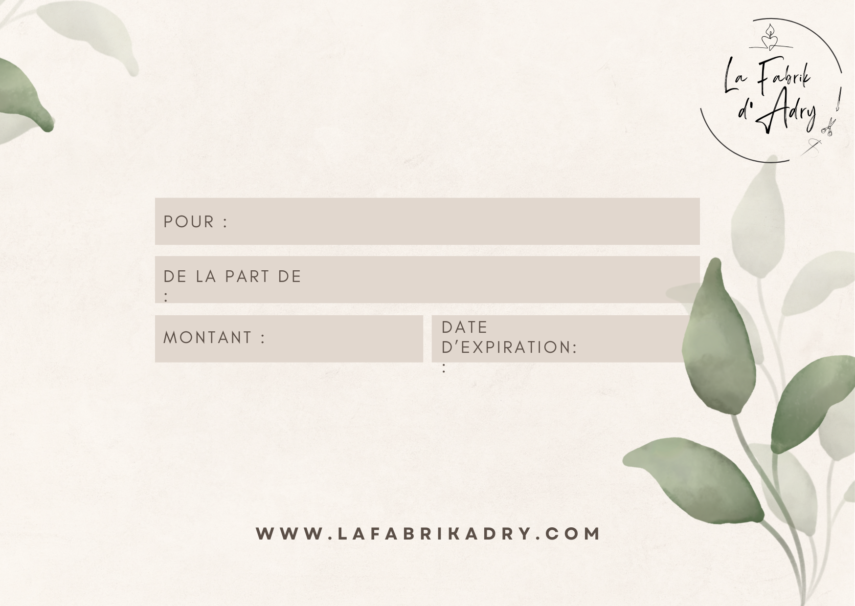 Carte cadeau