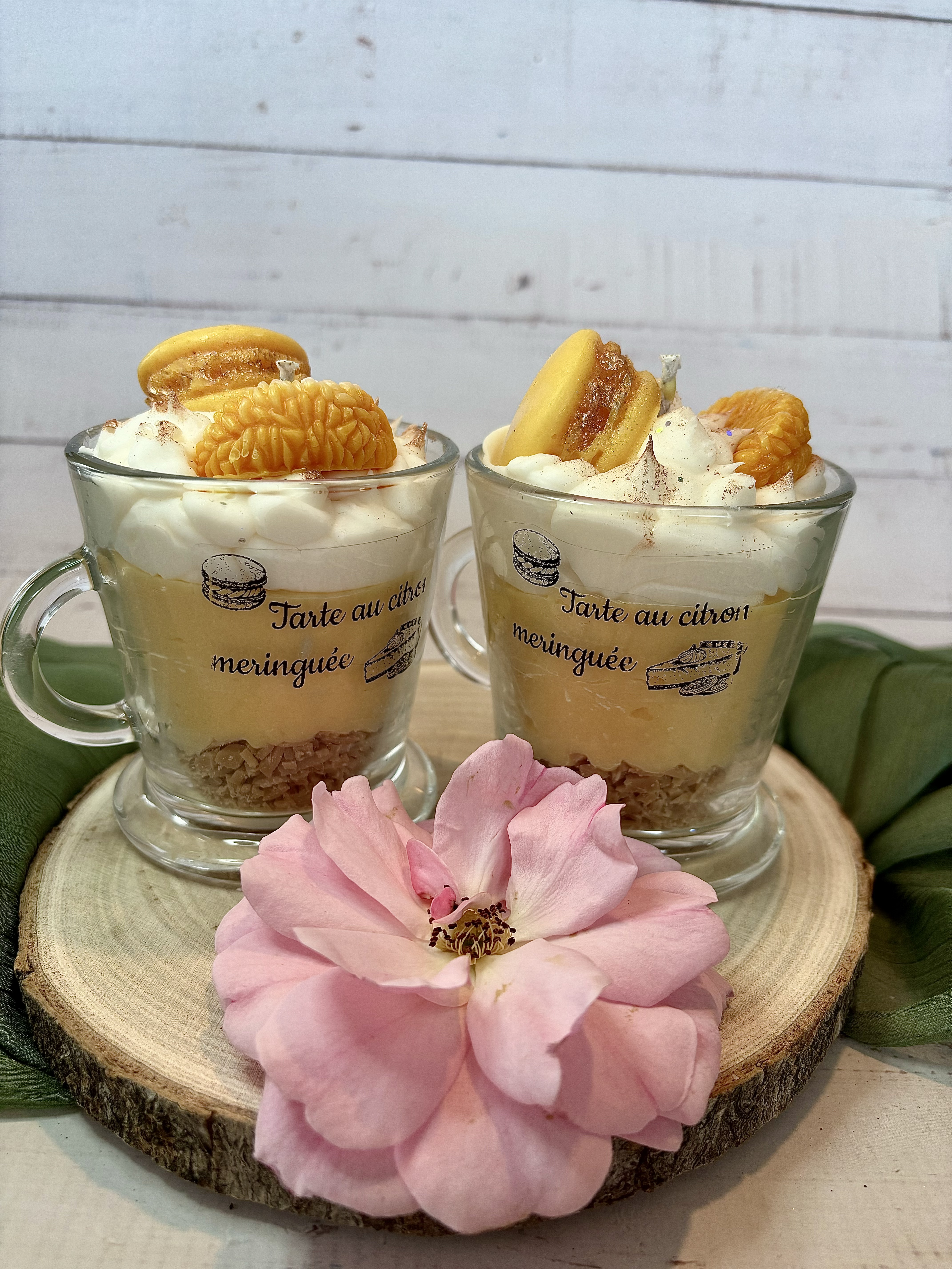 Bougie gourmande - Parfum Tarte au citron Meringuée