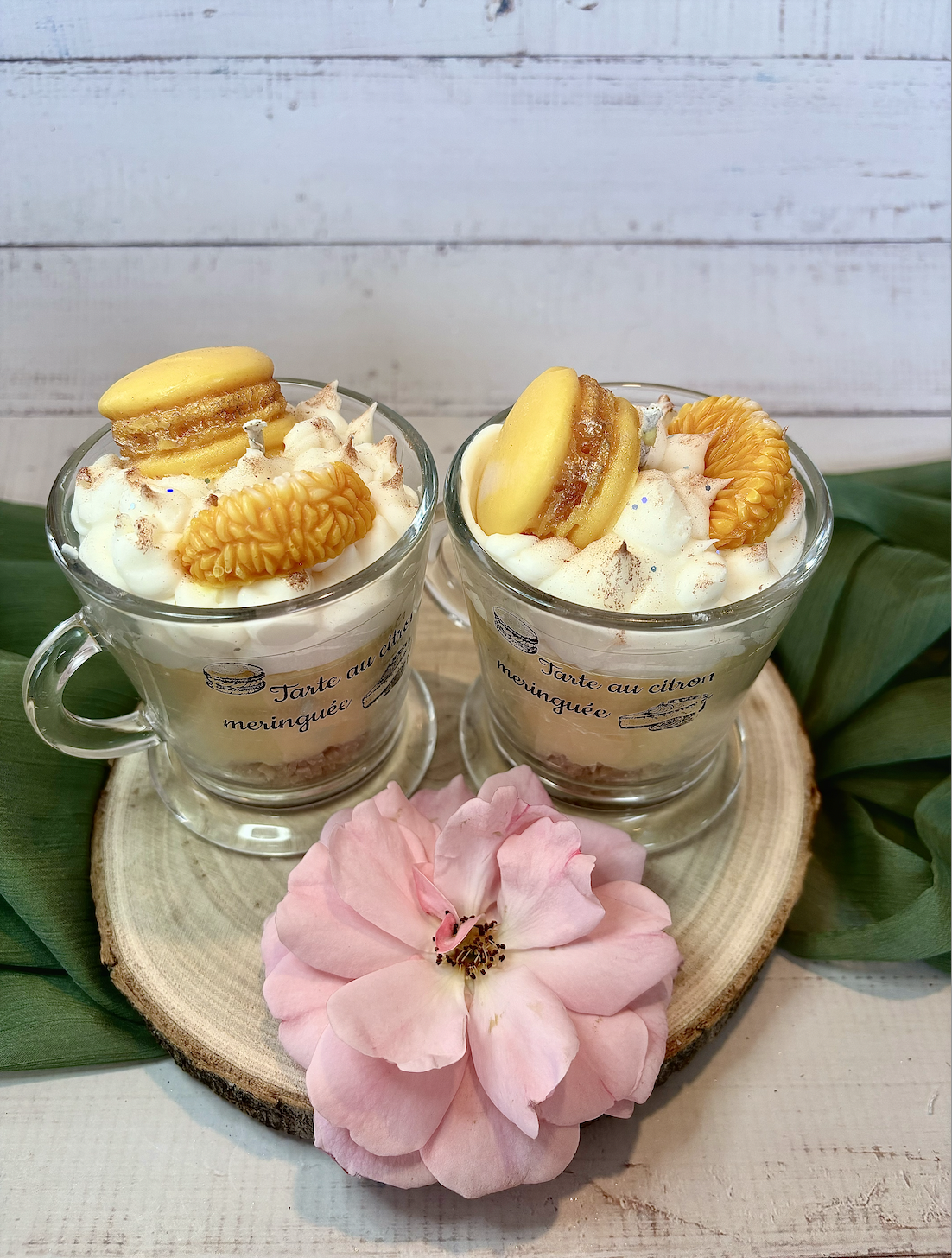 Bougie gourmande - Parfum Tarte au citron Meringuée