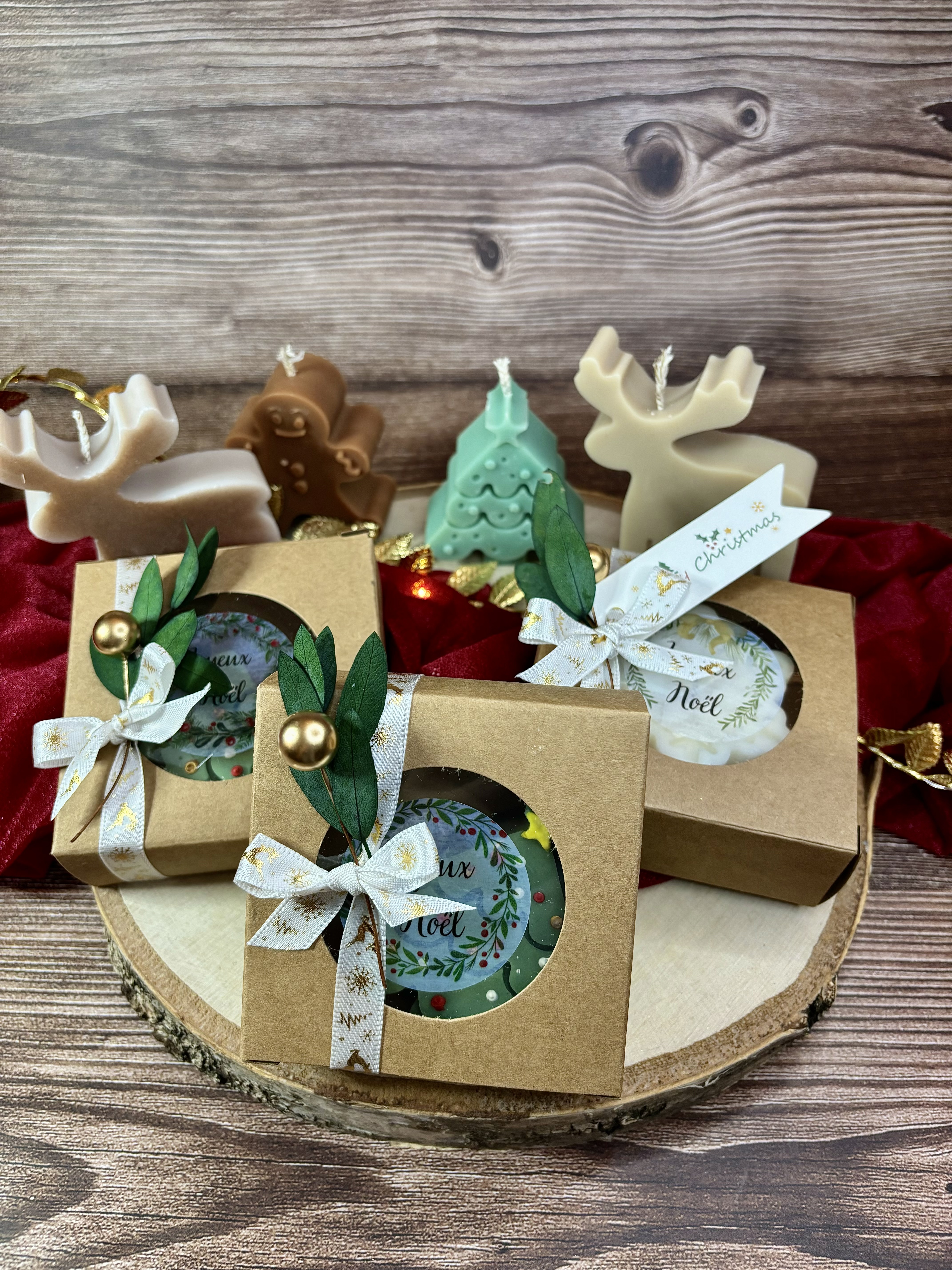 Coffret bougie - Sujet de Noël