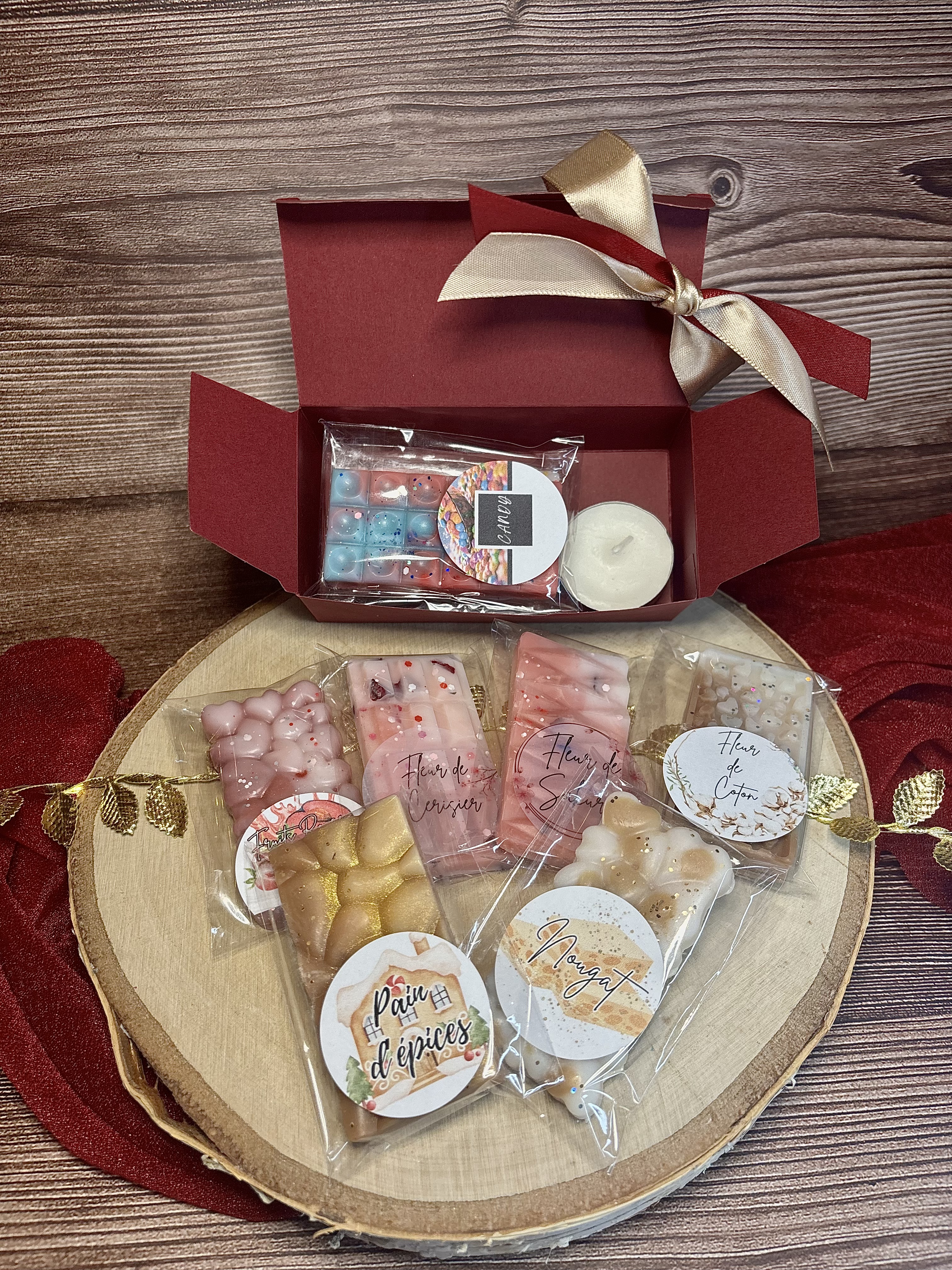 Box de fondants - Boite Rouge - Merry Christmas
