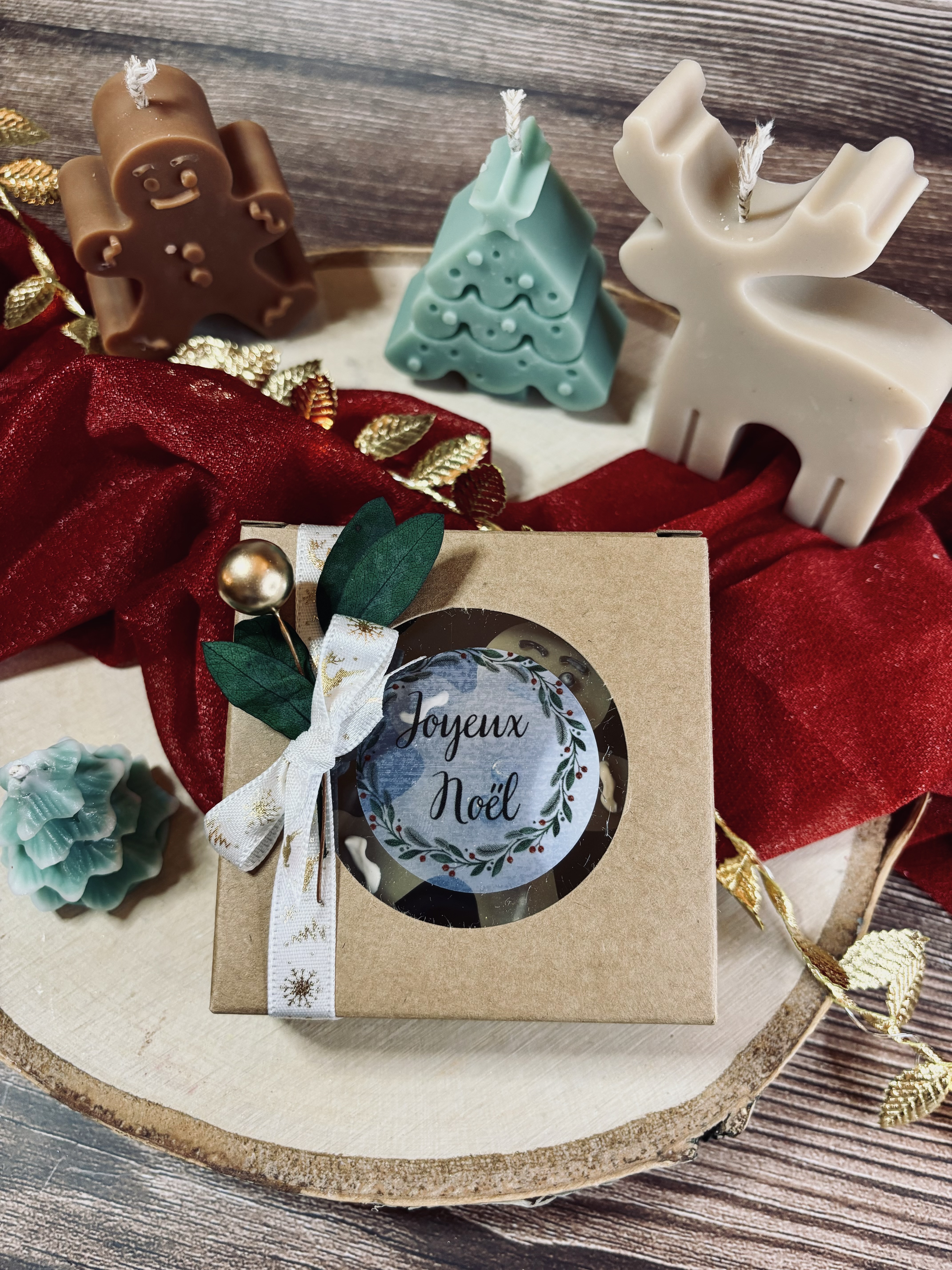 Coffret bougie - Sujet de Noël
