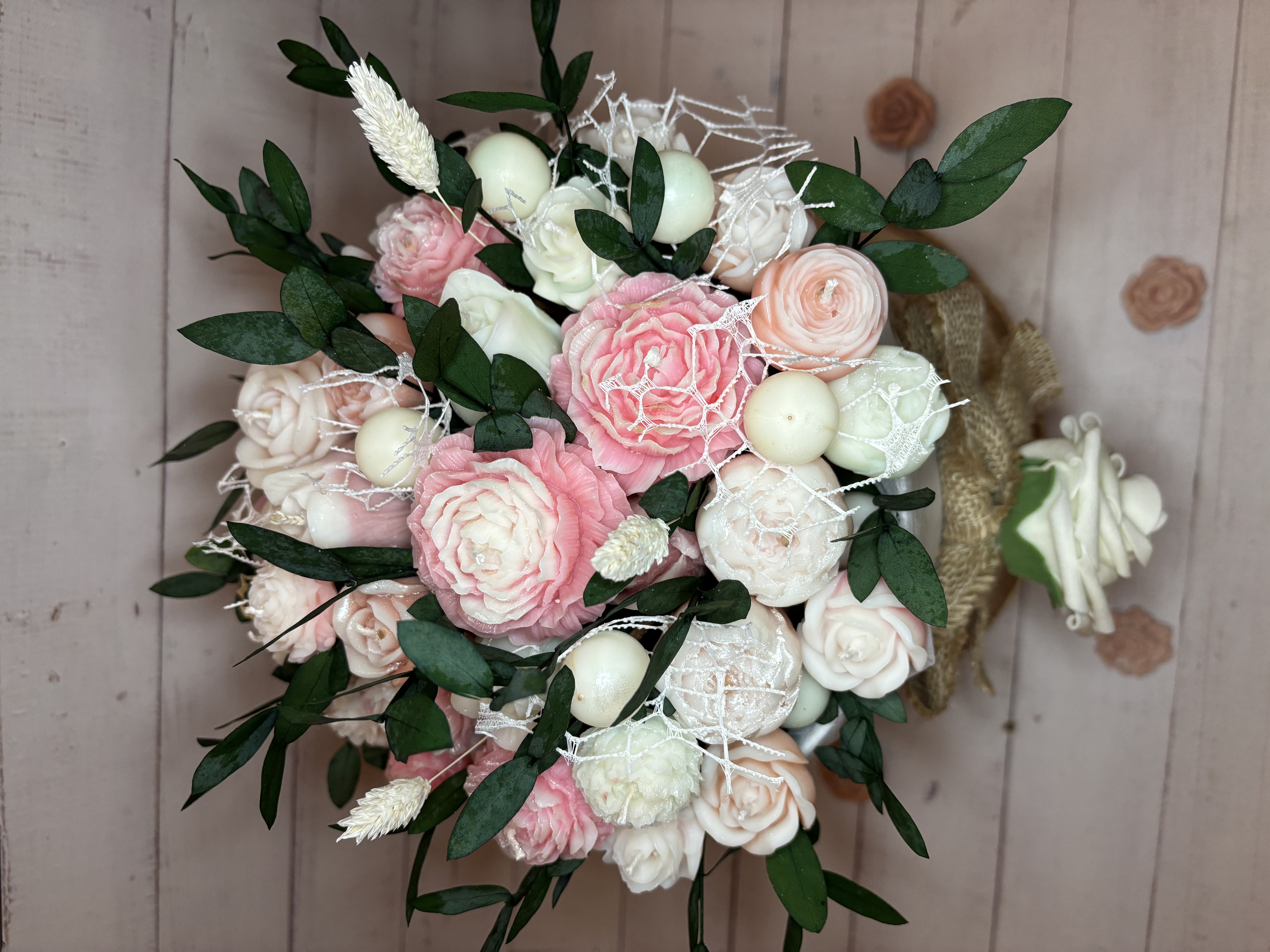 Reproduction de bouquet de Mariée - Noces de Cire