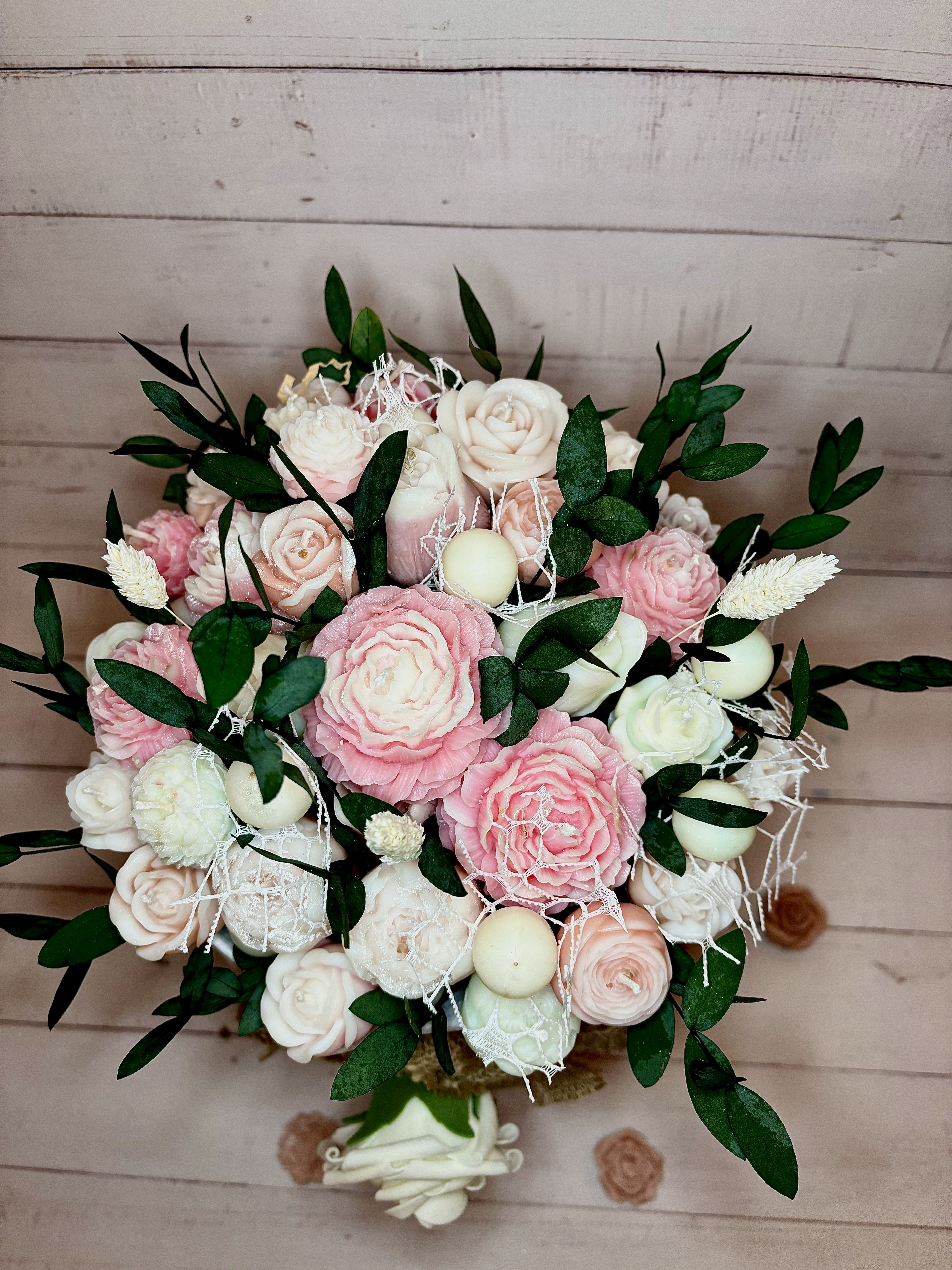 Reproduction de bouquet de Mariée - Noces de Cire