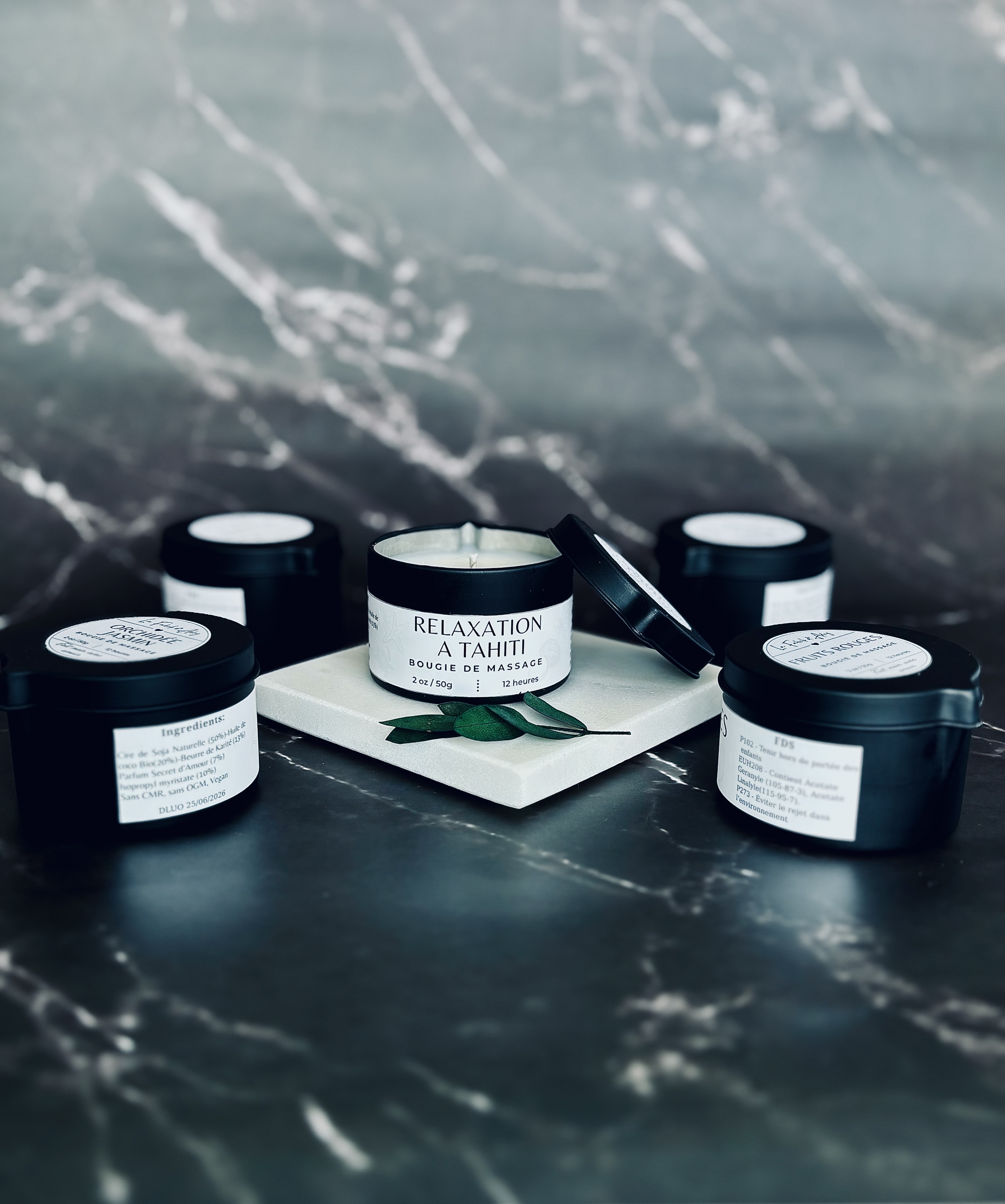 Bougie de massage - Parfum au choix