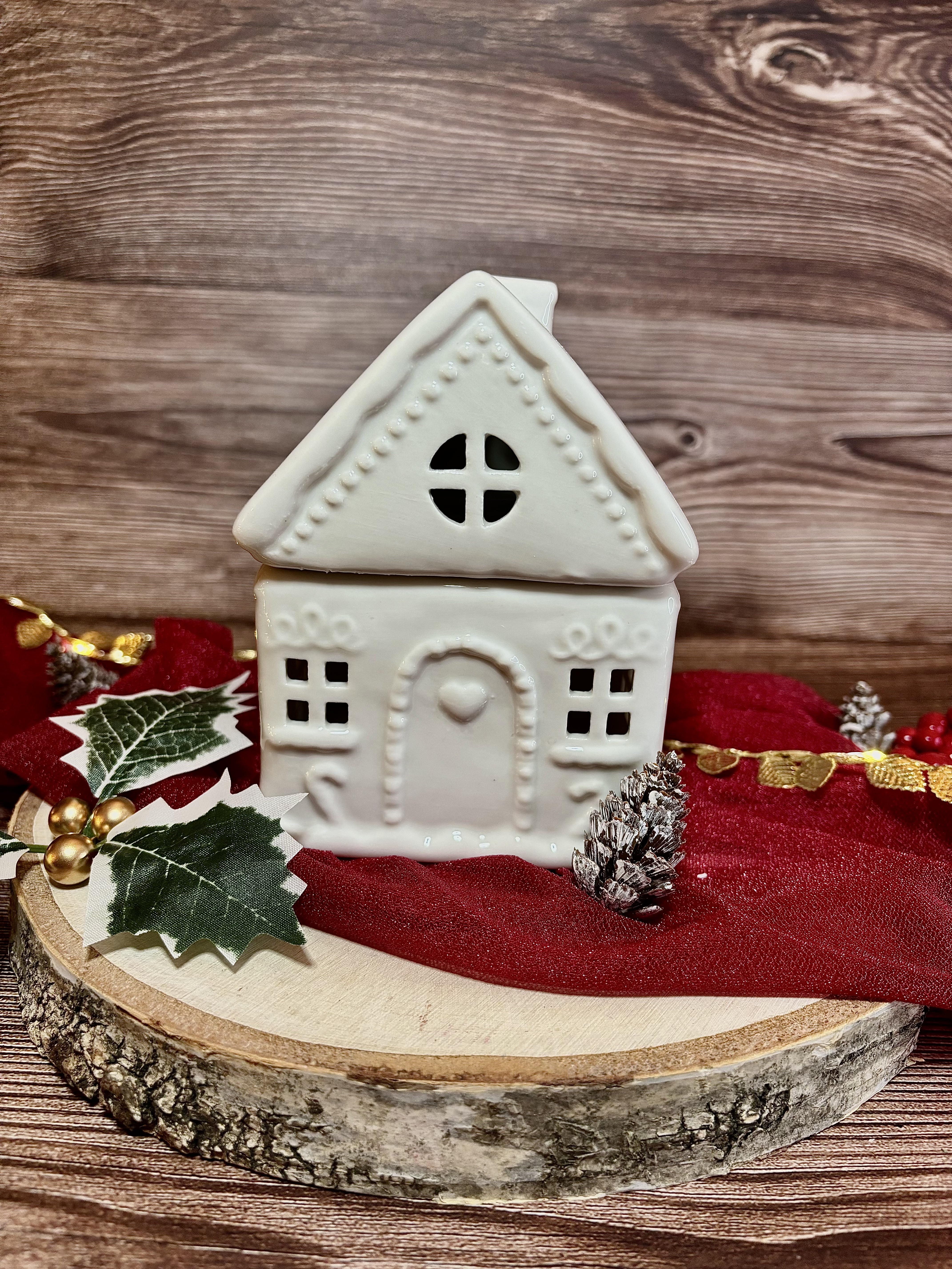 Brûle parfum Maison pain d'épices - Blanc