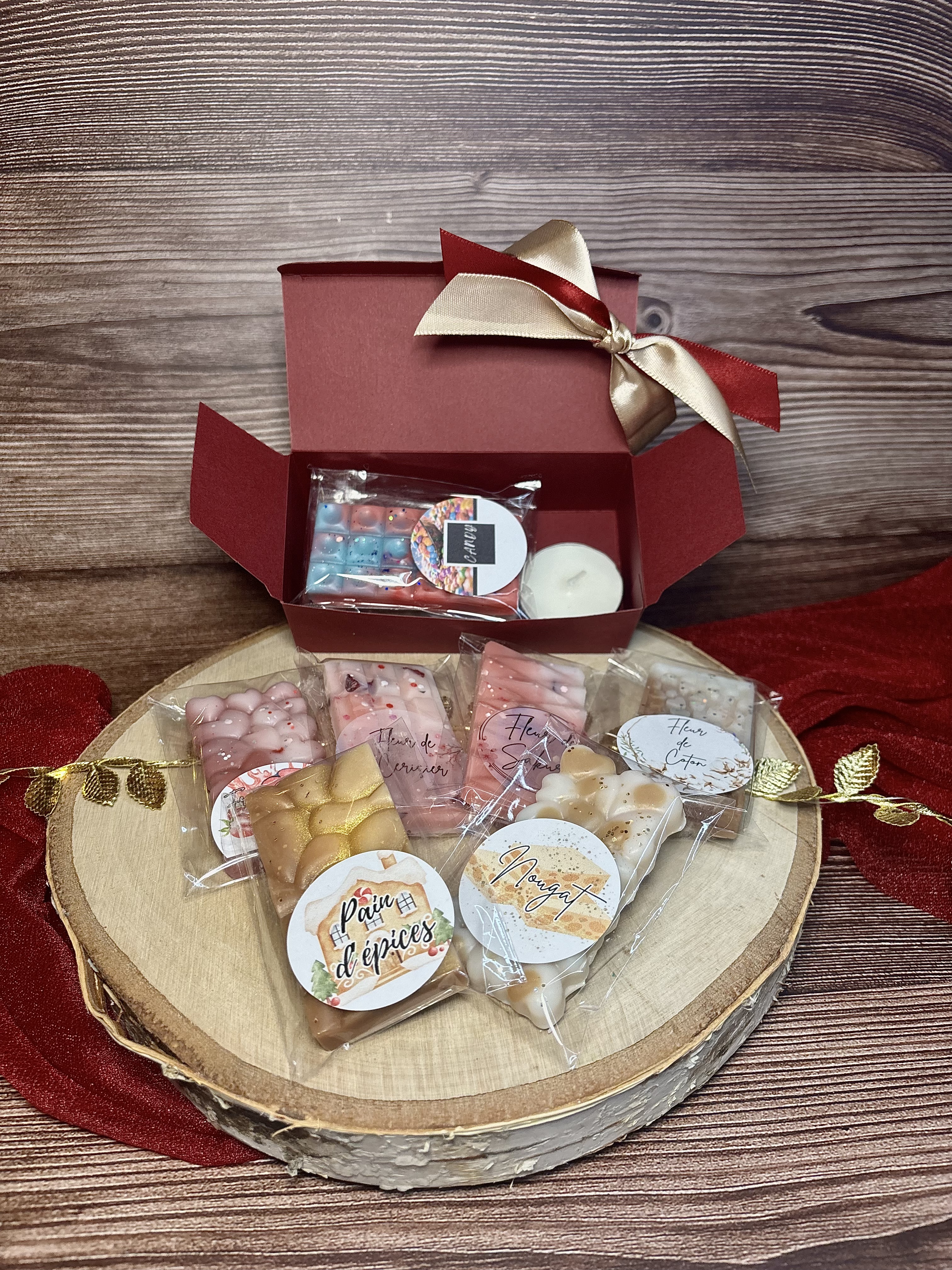 Box de fondants - Boite Rouge - Merry Christmas