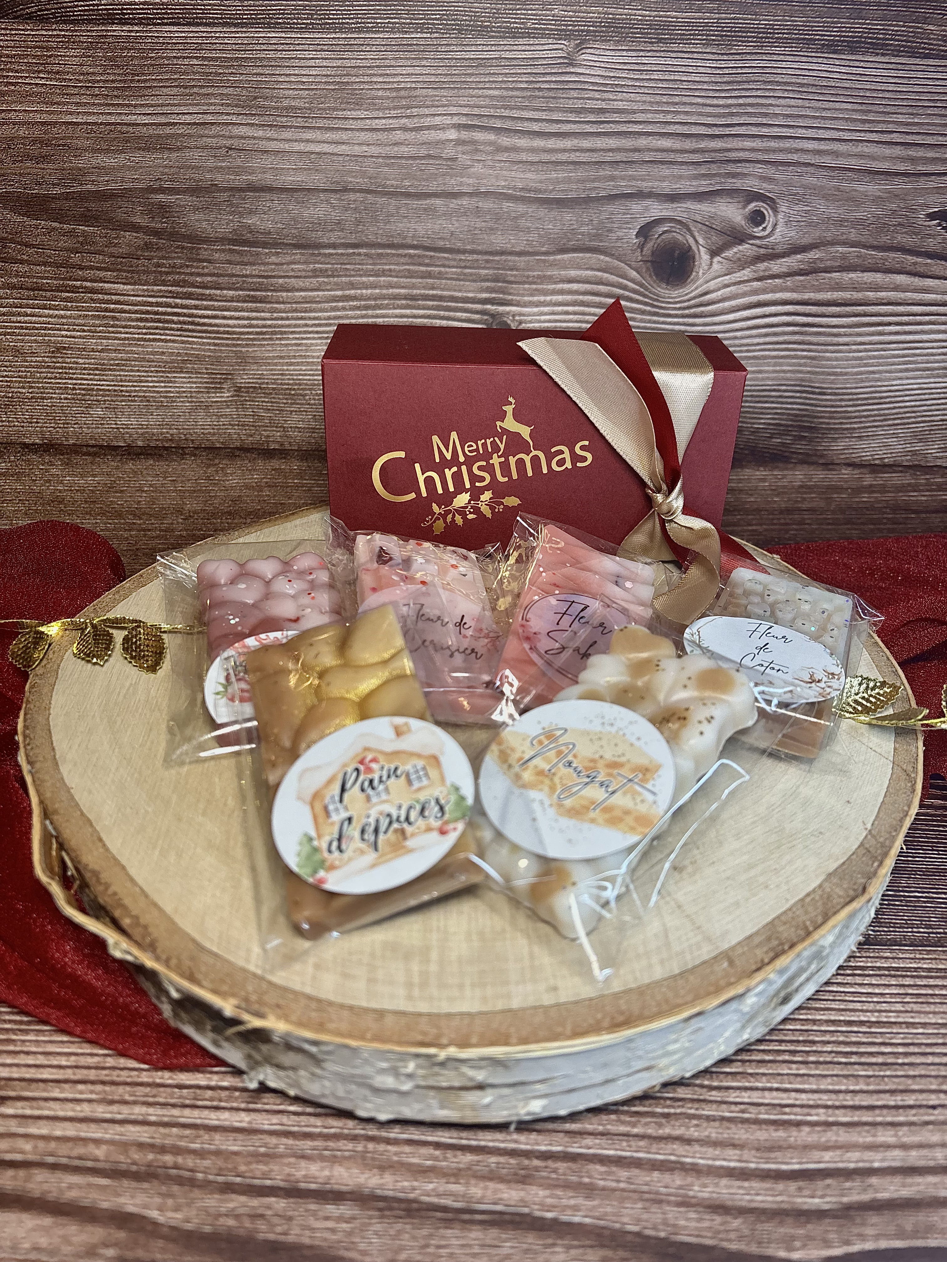 Box de fondants - Boite Rouge - Merry Christmas