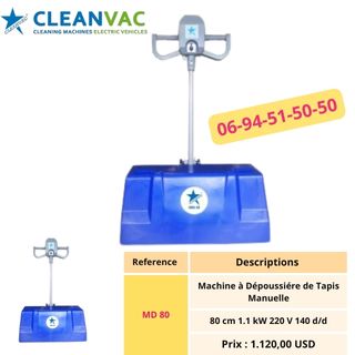 Machine à Dépoussiérer de Tapis Manuelle