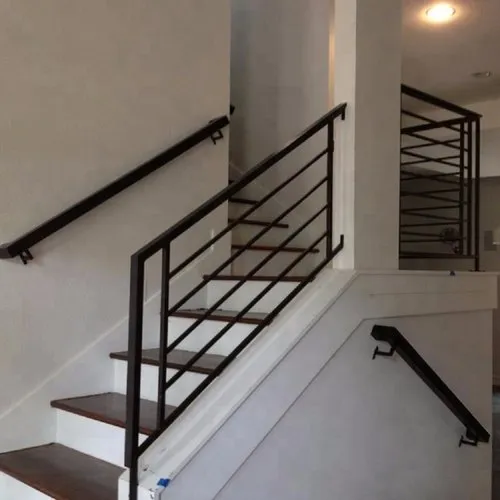 Angled Horizontal Stair Rails 