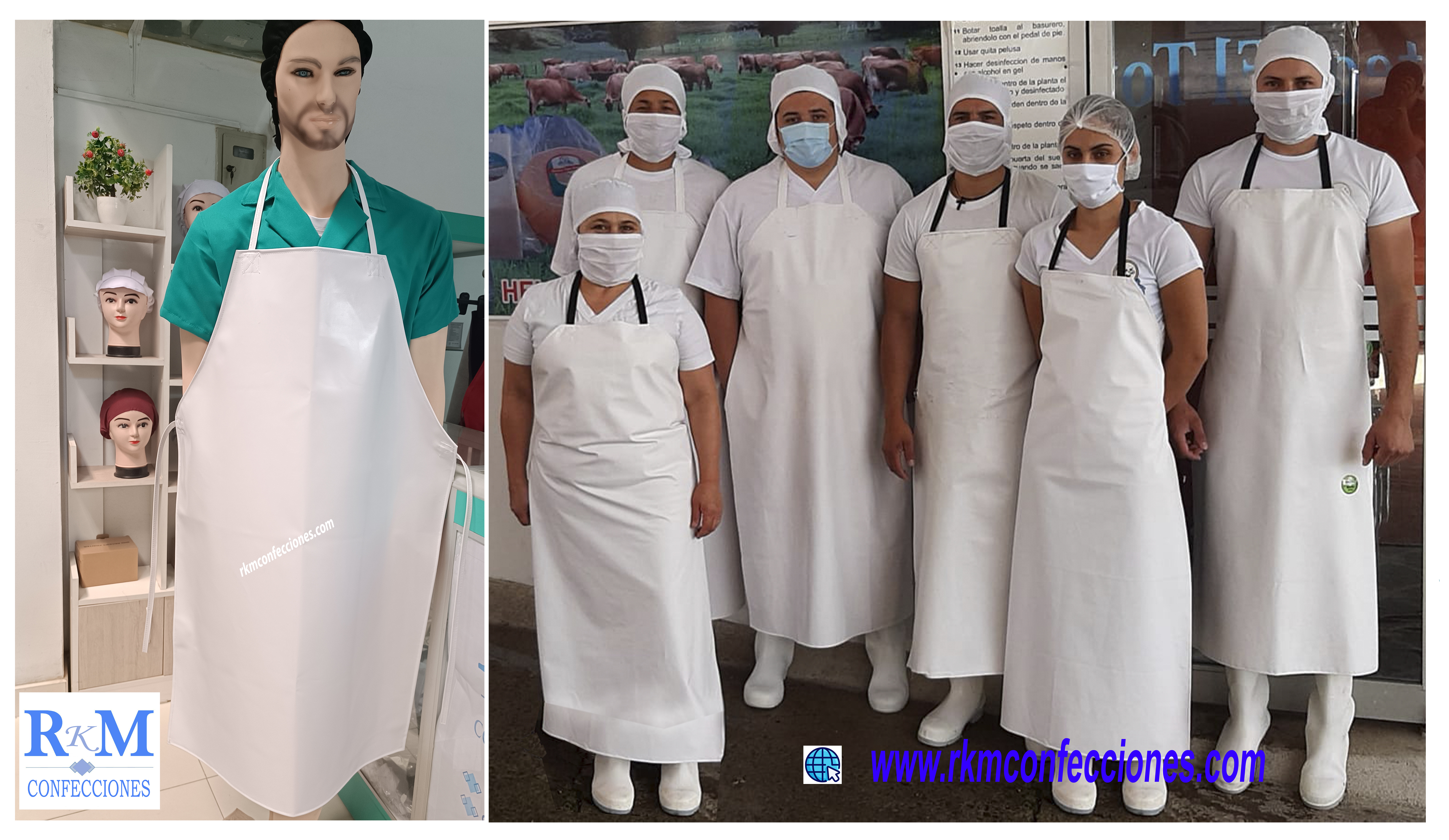 Mandiles de PVC - Delantales de PVC - VARIOS