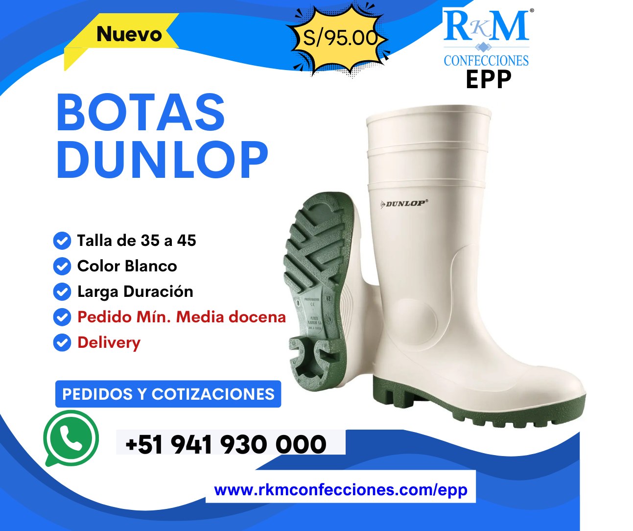 Botas DUNLOP Resistentes