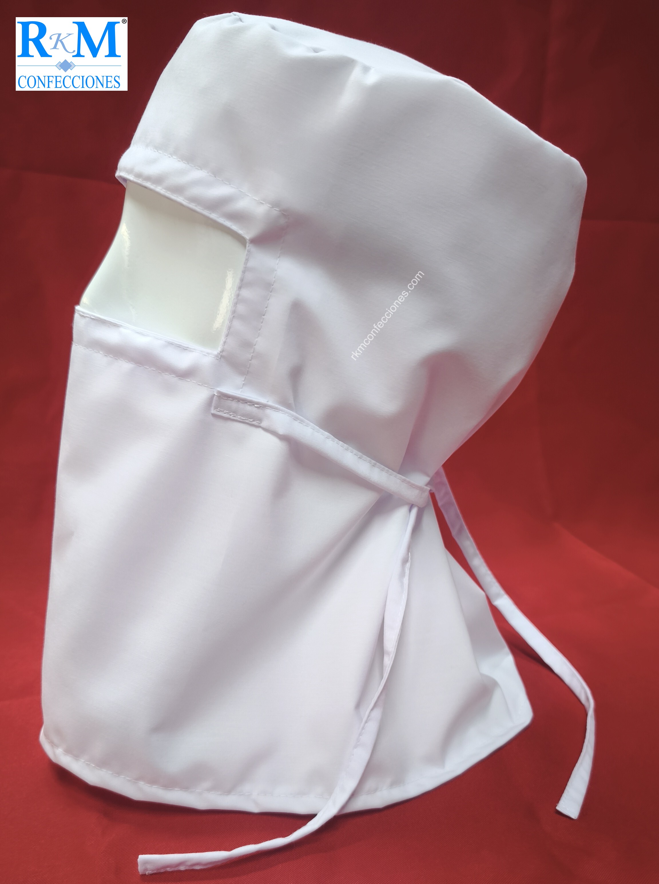 Cofia de Tela Capucha Antifluido ESPECIAL - BLANCO