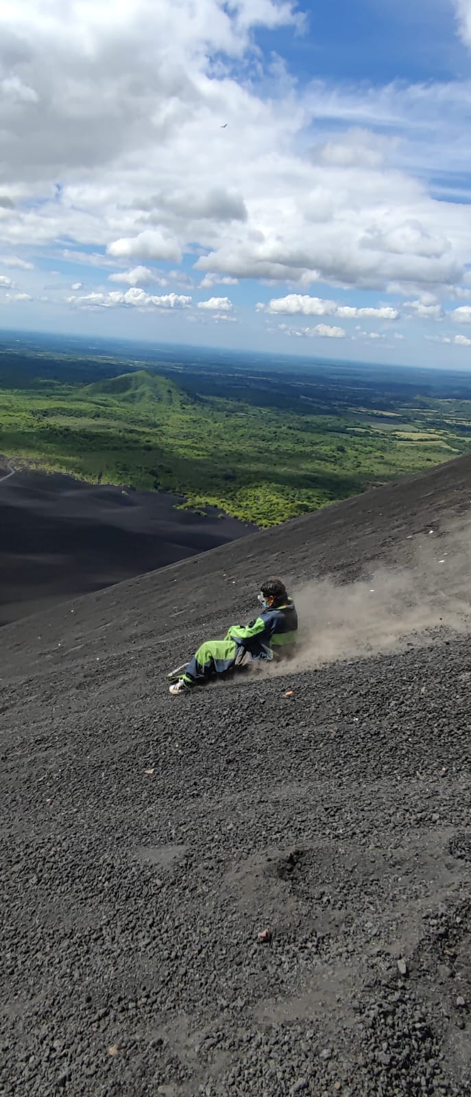 Sand Boarding in Active Volcano