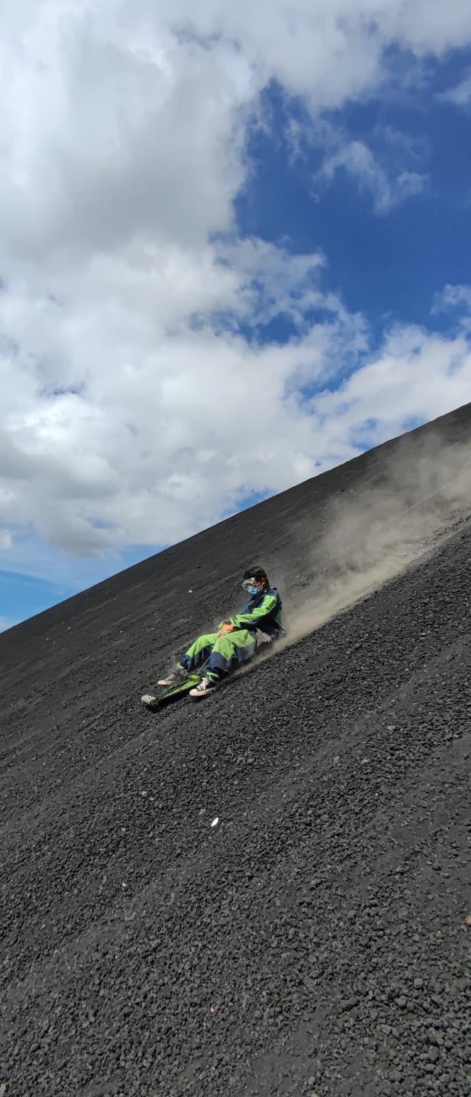 Sand Boarding in Active Volcano