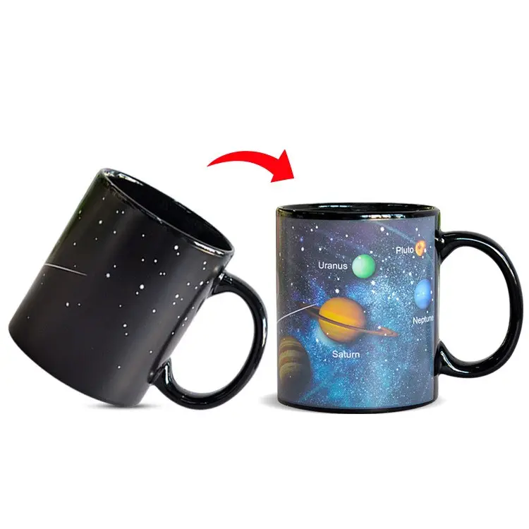 Heat Reactive Planet Mug