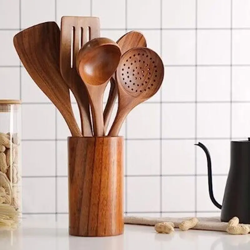 Wooden Kitchen Utensil Set