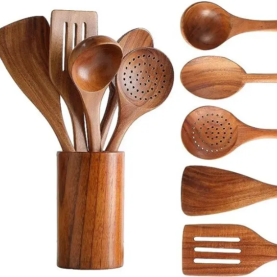 Wooden Kitchen Utensil Set