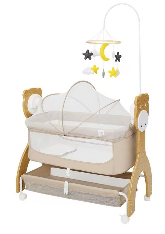 Baby cradle with mobile