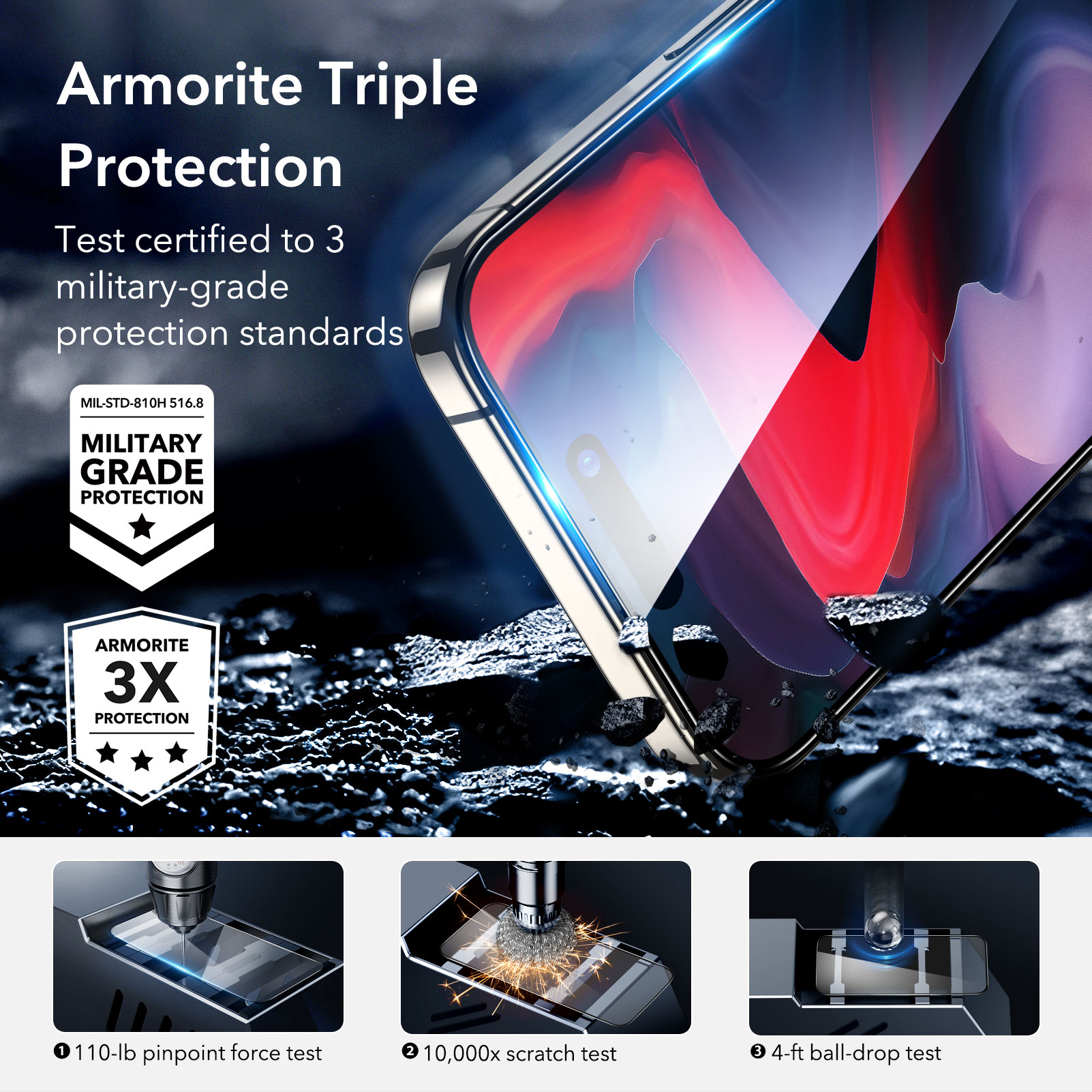 ESR Armorite Screen Protector [ iPhone 15 Family ]