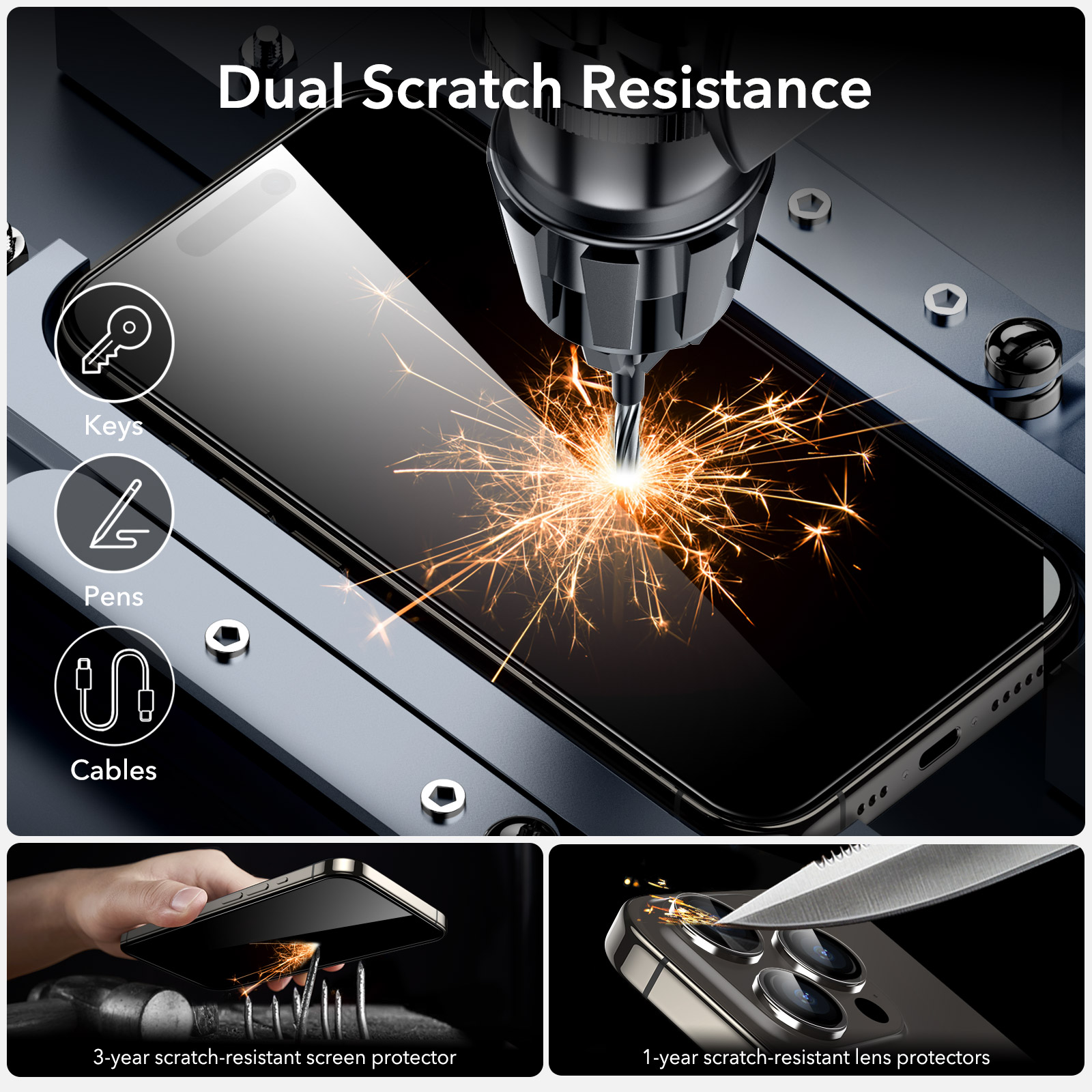 ESR Armorite Screen Protector [ iPhone 15 Family ]