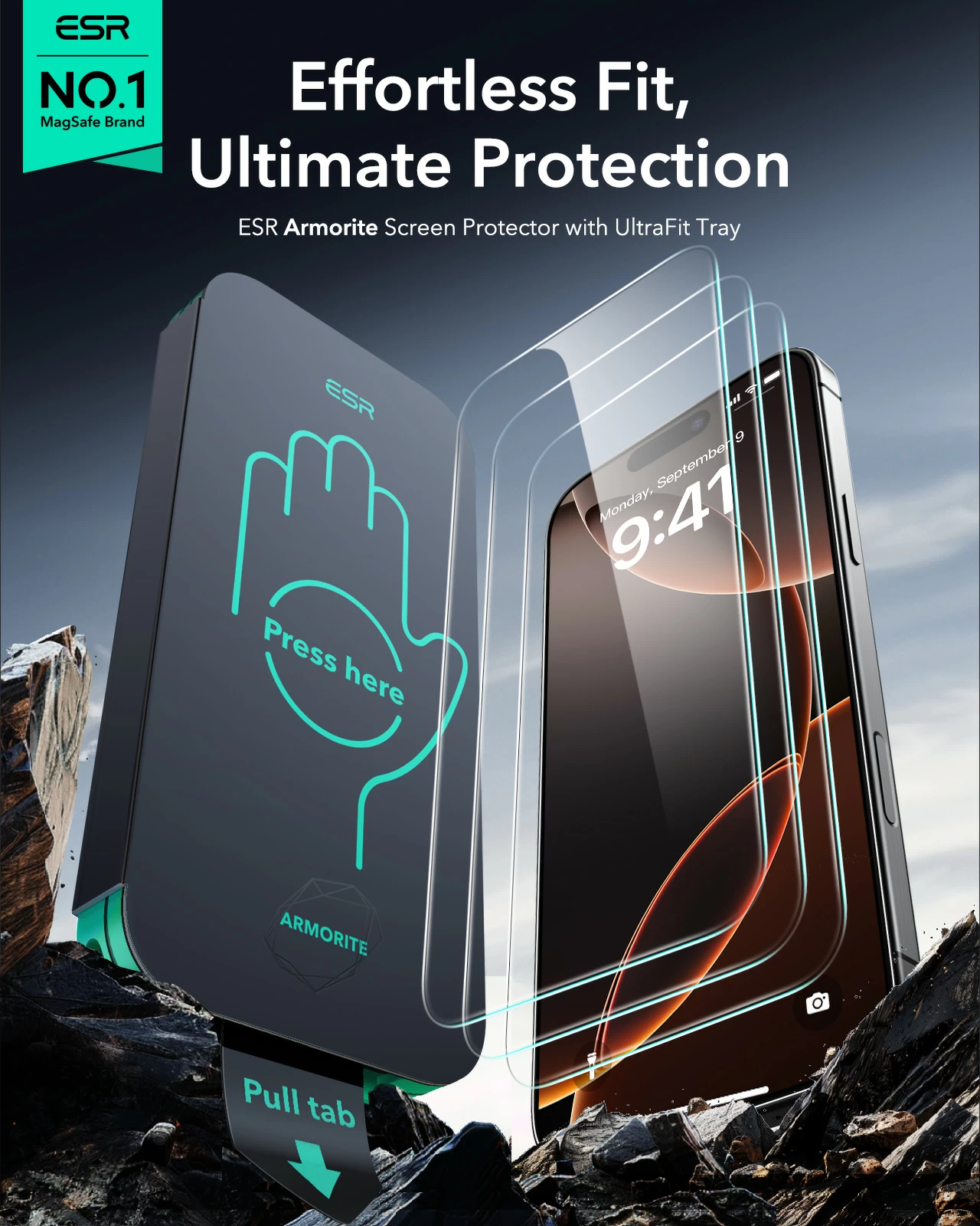 ESR Armorite Screen Protector [ iPhone 16 Family ]
