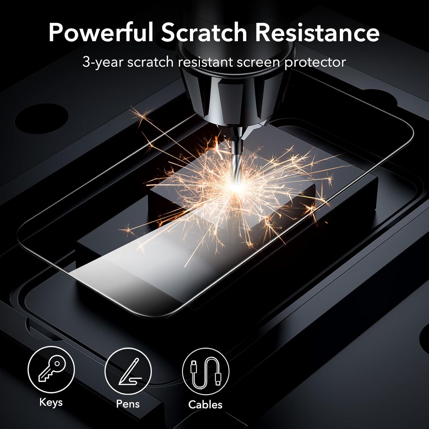 ESR Clear Tempered Glass [ iPhone 15 Family ]