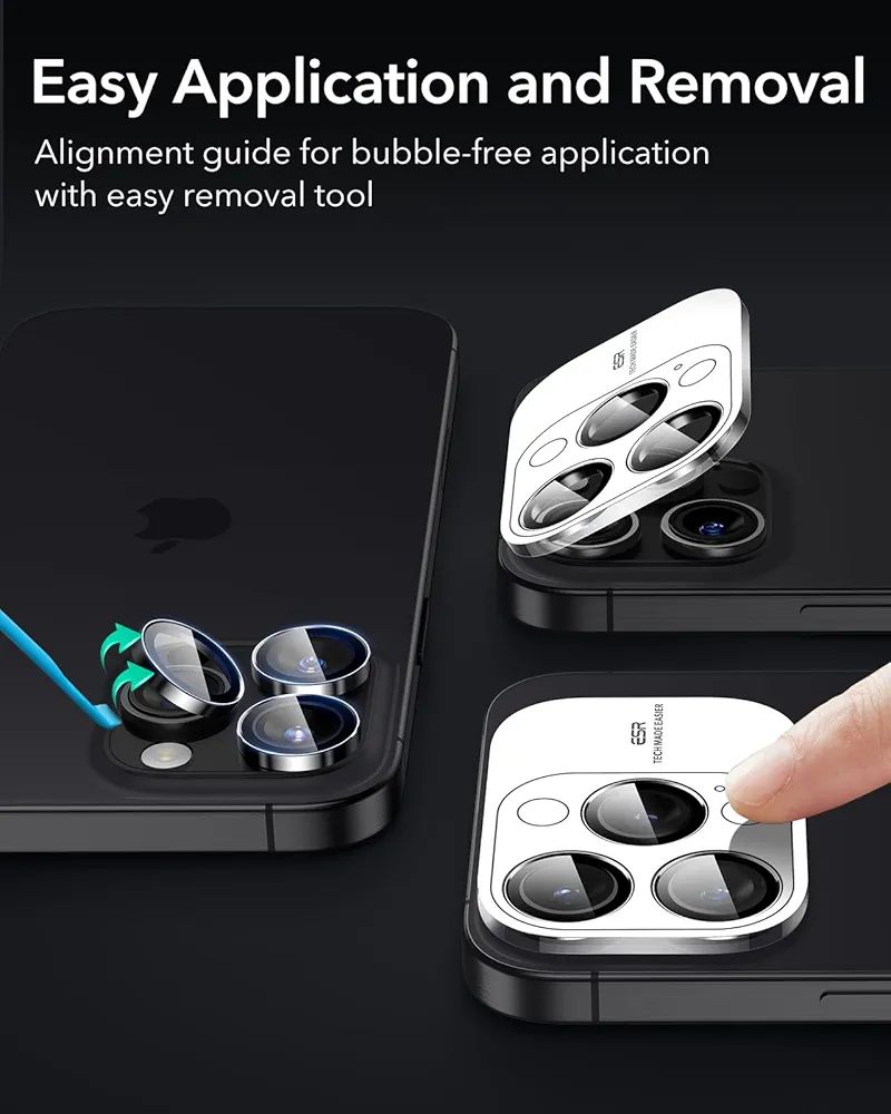 ESR Camera Lens Screen Protector [ iPhone 16 | 15 | 14 Family ]