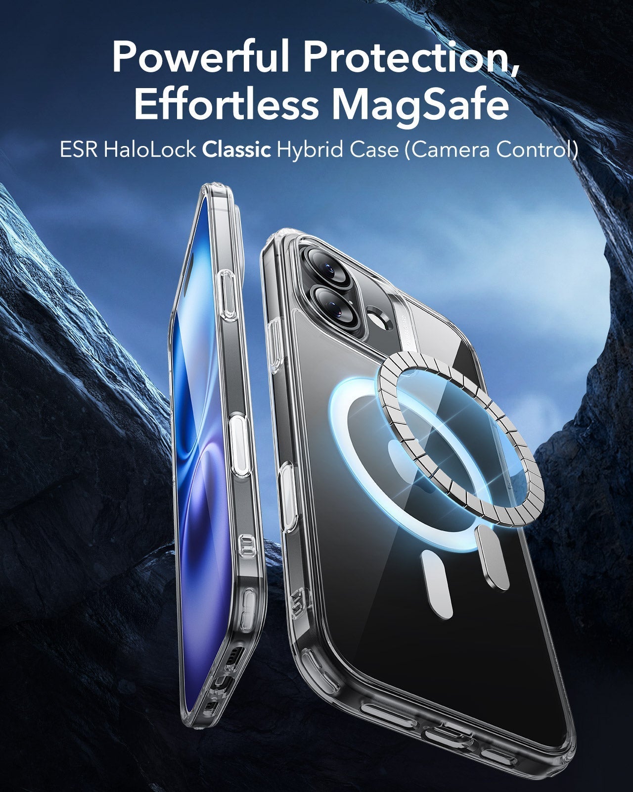 ESR HaloLock Classic Hybrid Clear Case (Camera Control) 