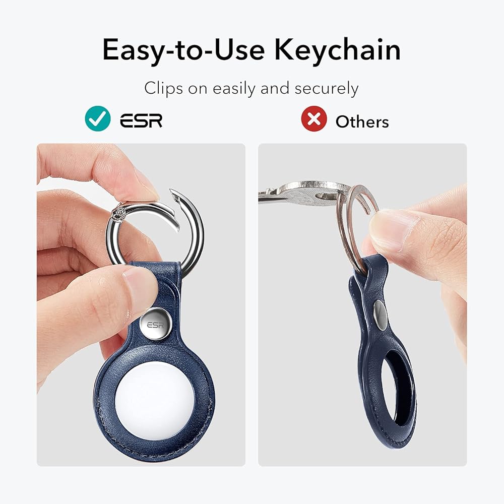ESR Metro Tag Keychain for AirTag (Leather)