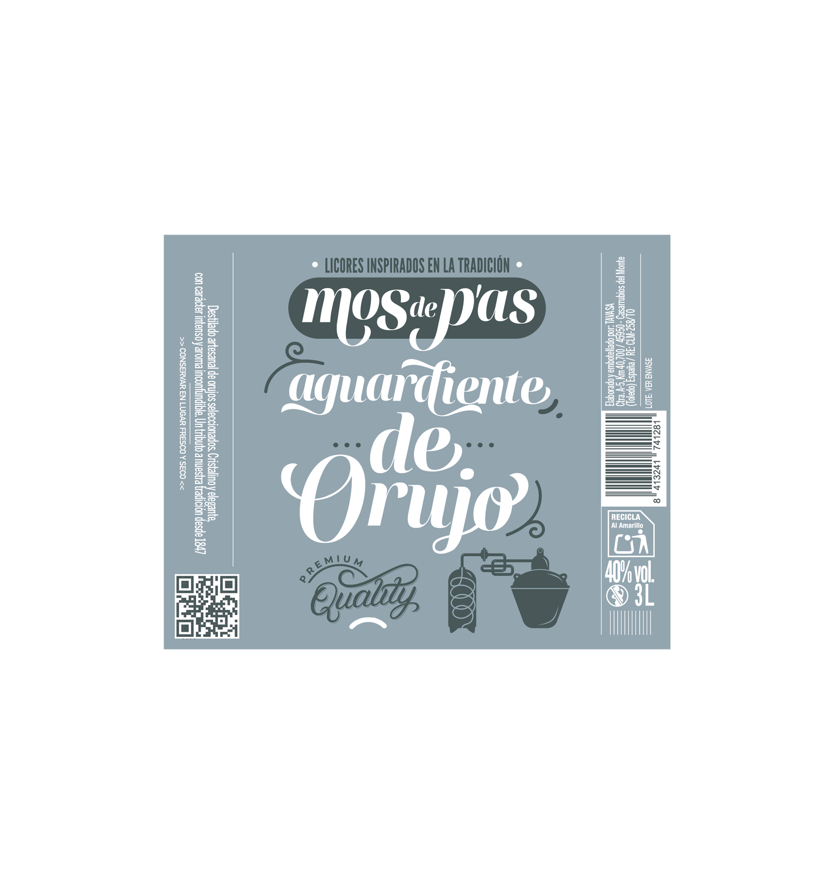 Aguardiente de Orujo Blanco